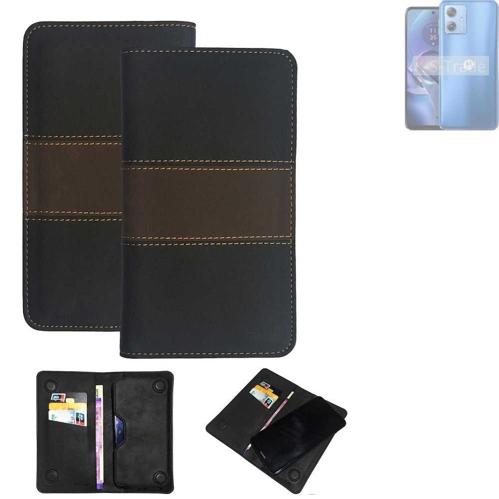 K-S-Trade Handyhülle für Motorola Moto G54 5G XT-2343-1, Hülle Handyhülle Schutzhülle Walletcase Bookstyle Tasche Schutz