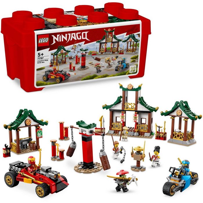 LEGO® Konstruktionsspielsteine Kreative Ninja Steinebox (71787) LEGO® NINJAGO (530 St) Made in Europe