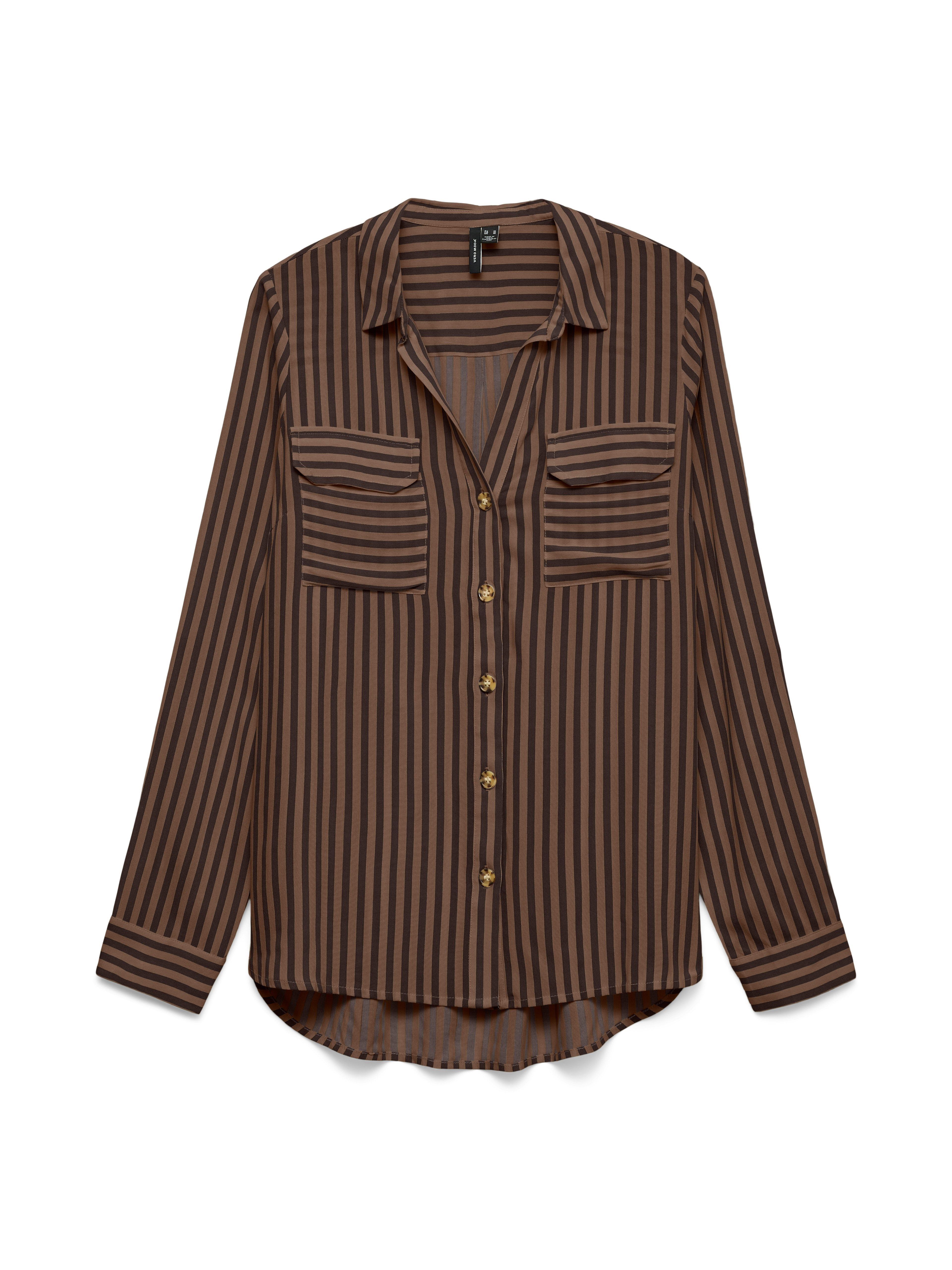 Vero Moda Hemdbluse VMBUMPY L/S SHIRT NEW WVN GA NOOS Viskose, regular fit