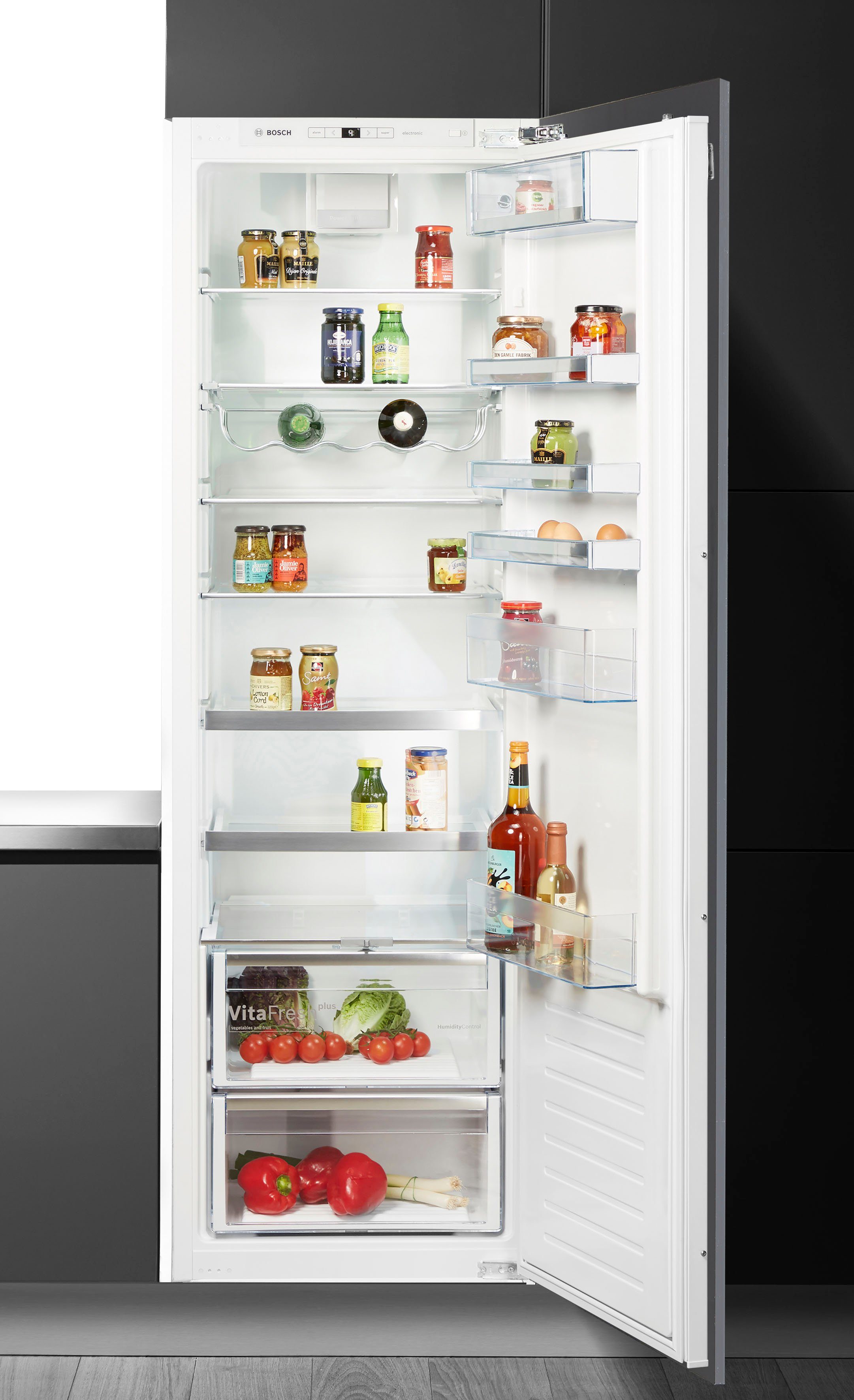 Kühlschrank 75 Cm Breit Mit Eiswürfelspender BOSCH Einbaukühlschrank 6 KIR81AFE0, 177,2 cm hoch, 55,8 cm breit, Festtür