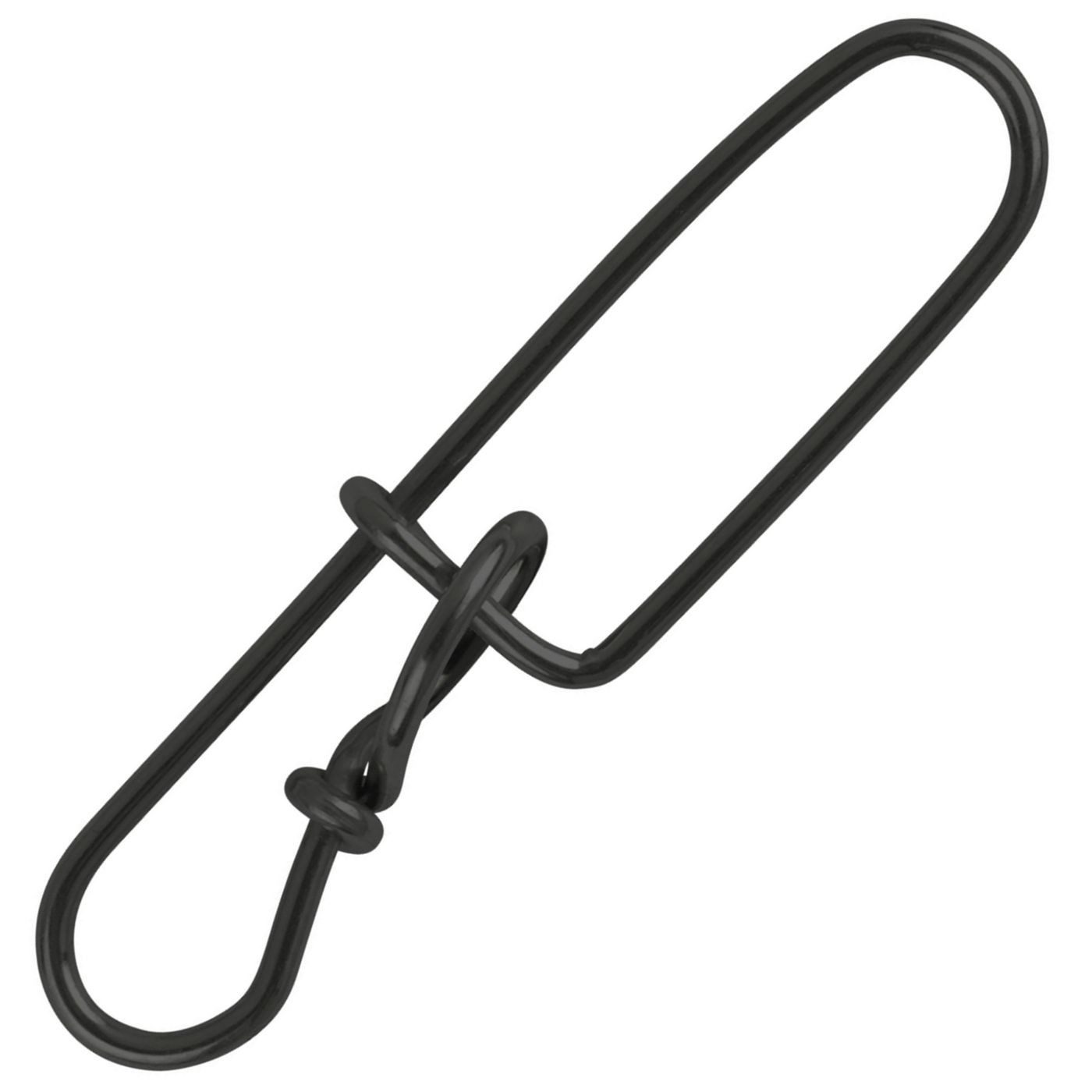 Angelwirbel Spro Matt Black Double Insurance Lock Snap - Sicherheits Einhänger