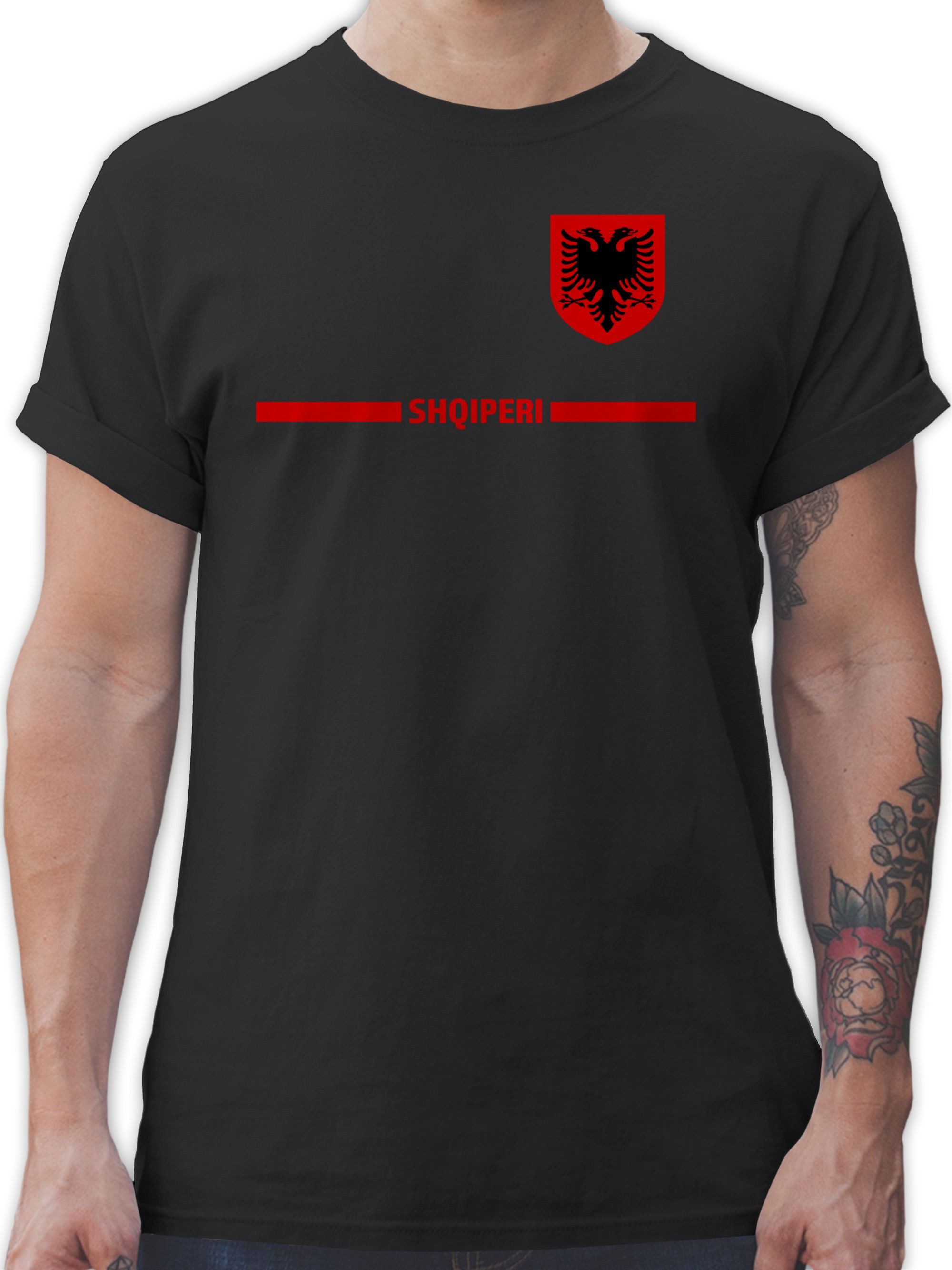 Shirtracer T-Shirt Albanien Trikot Wappen, Shqipëri günstig online kaufen