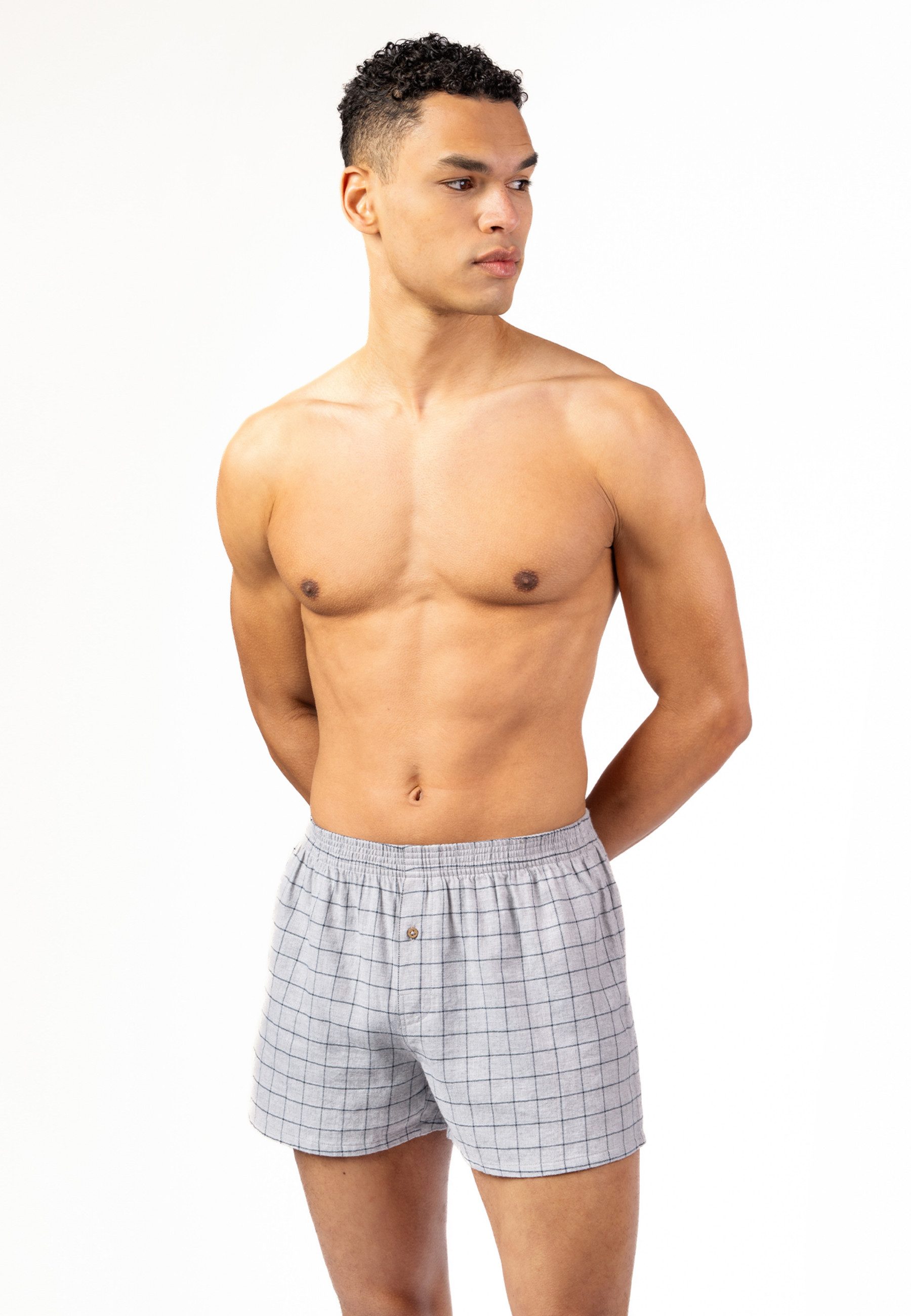 LIVING CRAFTS Boxershorts BORIS, 2er Pack GOTS zertifiziert
