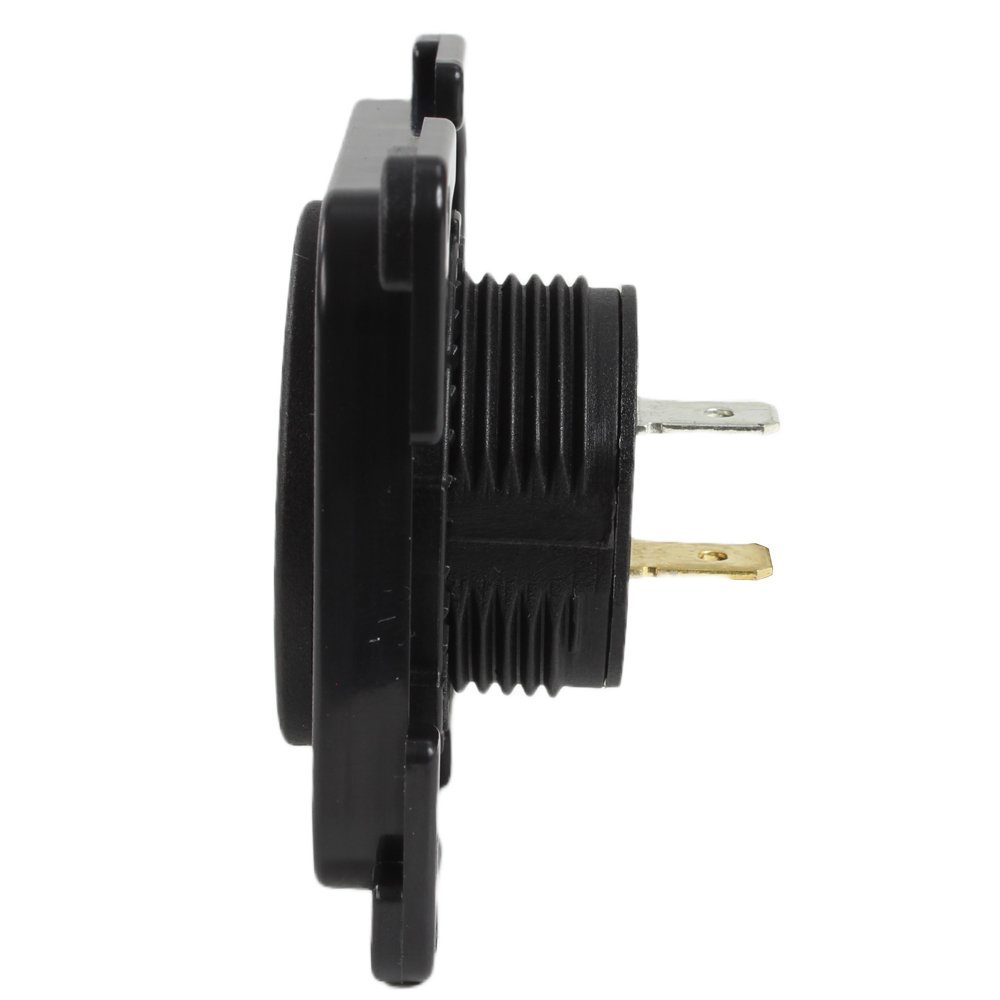 HABA B.V. Steckdose C-Line Steckdose Voltmeter Digtal 12 + 24 Volt schwarz