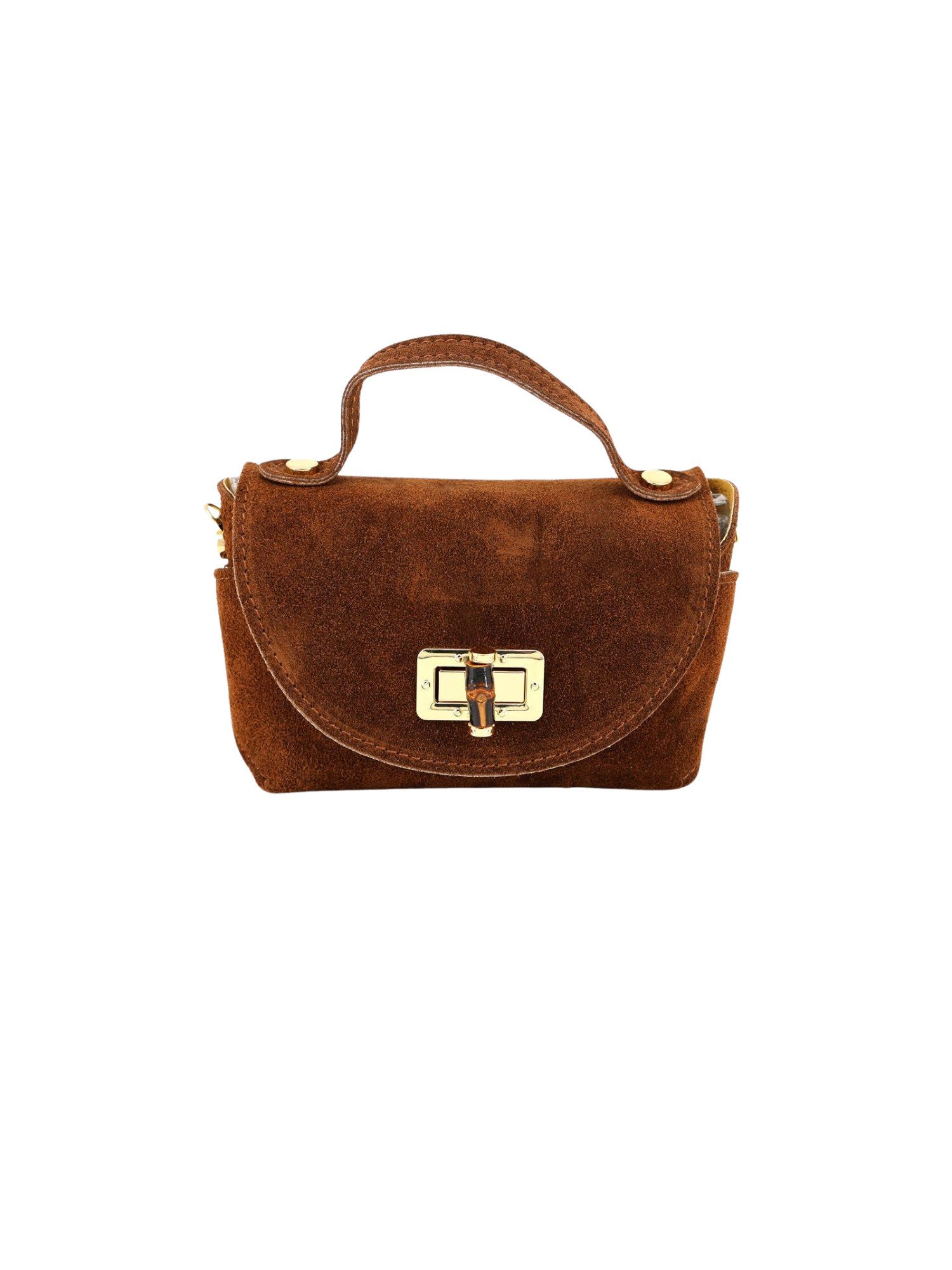 BRISE TASCHE Schultertasche Mini – Elegante kleine Wildleder & Nappaleder T günstig online kaufen