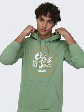 ONLY & SONS Kapuzensweatshirt ONSLENNY REG VINTAGE PRINT HOOD SWEAT