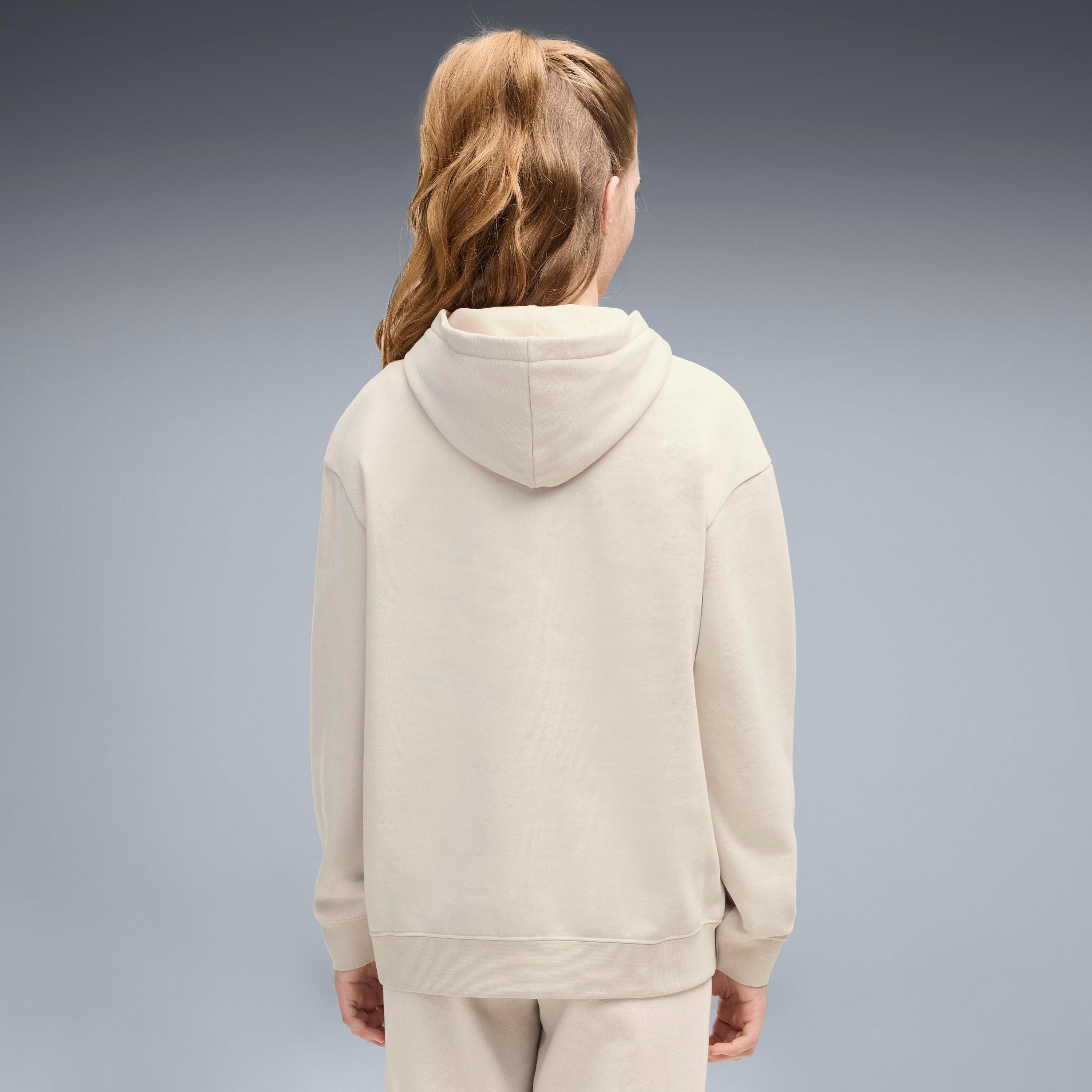 PUMA Kapuzensweatshirt ESS CENTERED CAT LOGO RELAXED HOODIE FL G mit Kapuze, mit angesetztem Bündchen – Bild 2 von 5