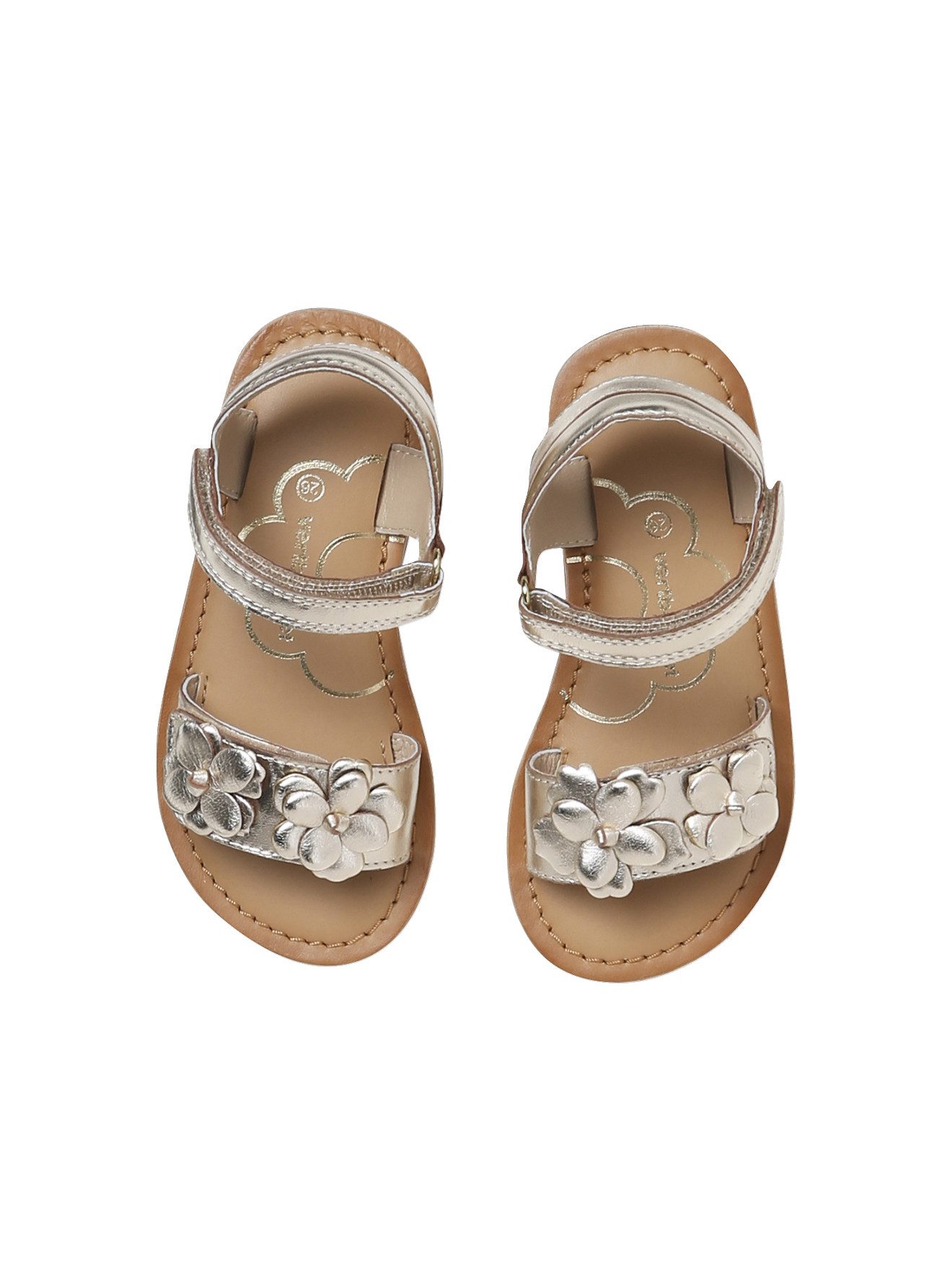 vertbaudet Festliche Kinder-Sandalen mit Anziehtrick Sandale Anziehtrick