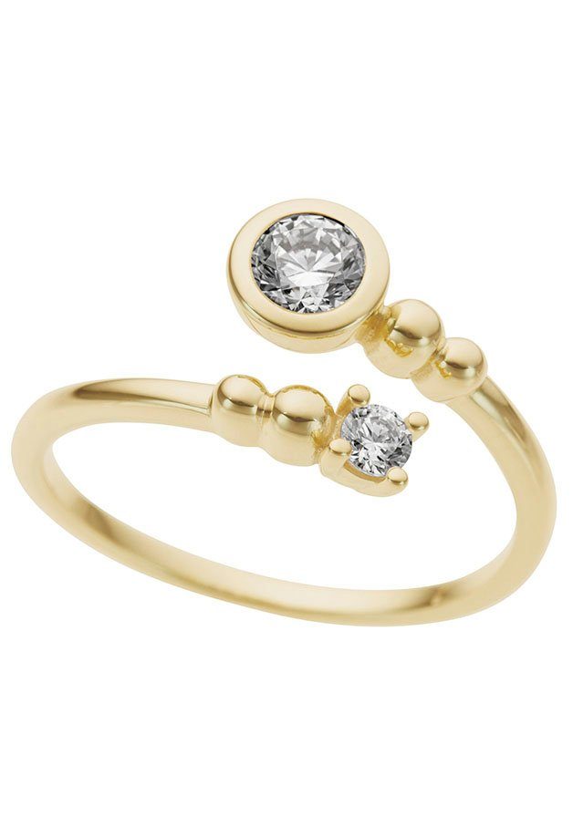 Firetti Fingerring Schmuck Geschenk Gold 333 Damenring Goldring, mit Zirkonia (synth)