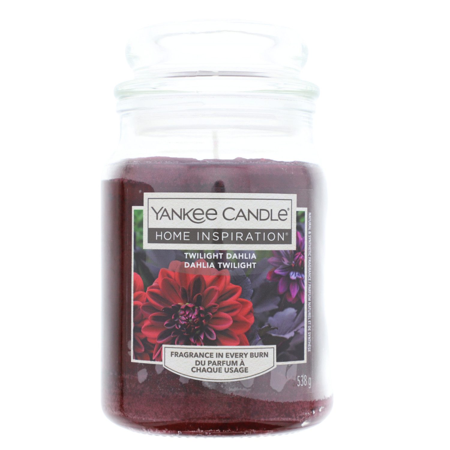 Yankee Candle Duftkerze Yankee Candle Twilight Dahlia Duftkerze im Glas 538g Floraler Duft
