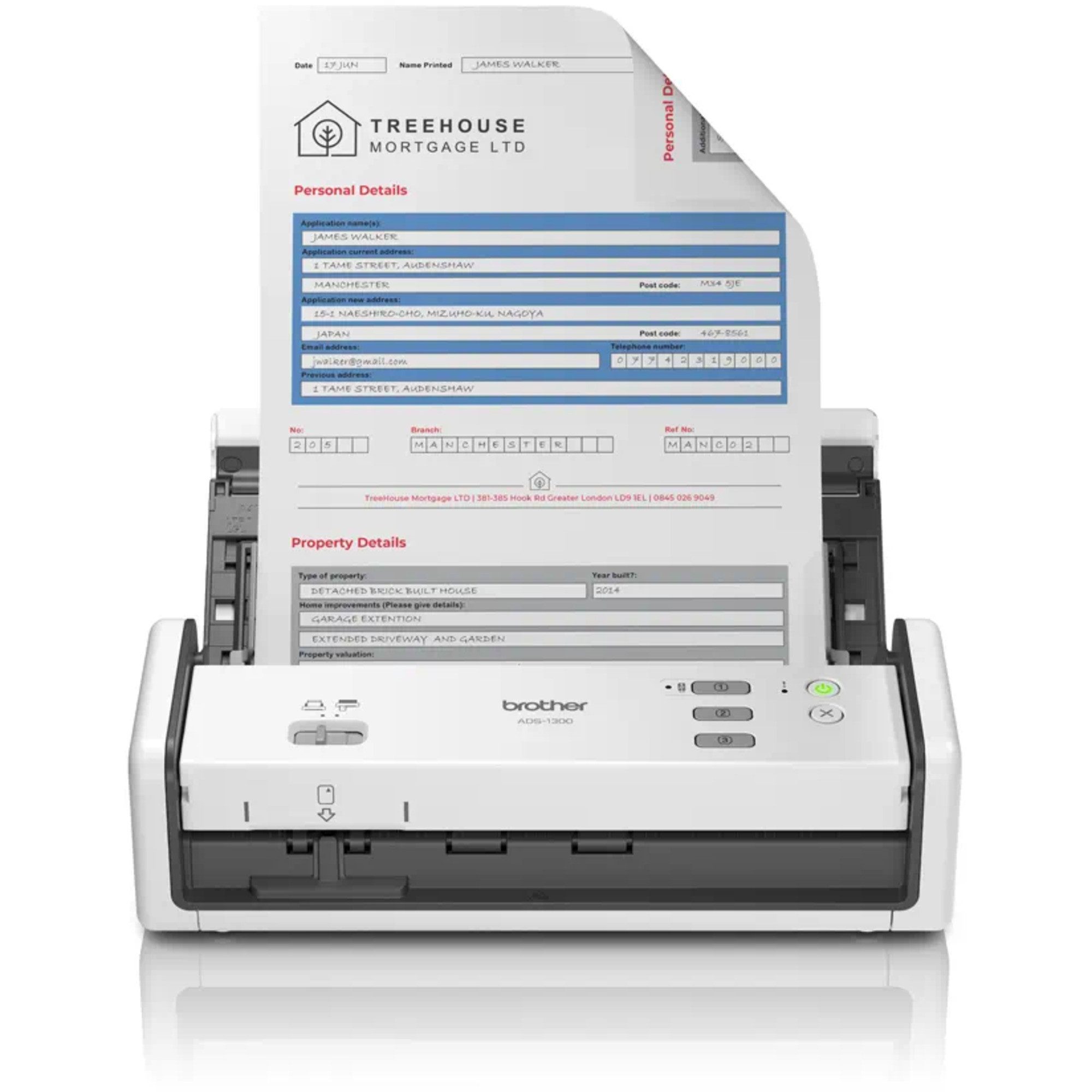 Brother Brother ADS-1300, Einzugsscanner, (USB-C, USB Scanner