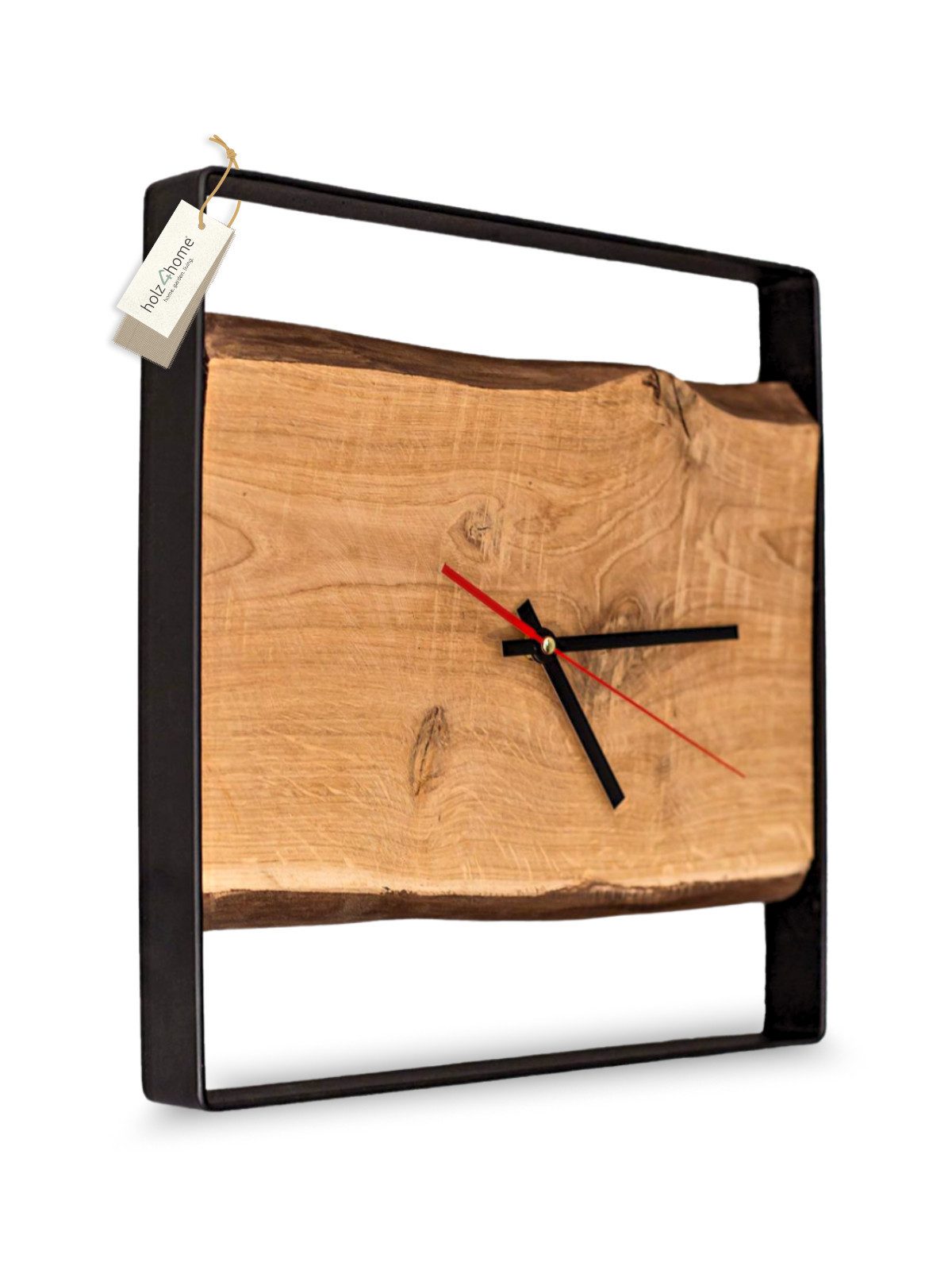 holz4home® Wanduhr aus Eichenholz I Quadratische günstig online kaufen