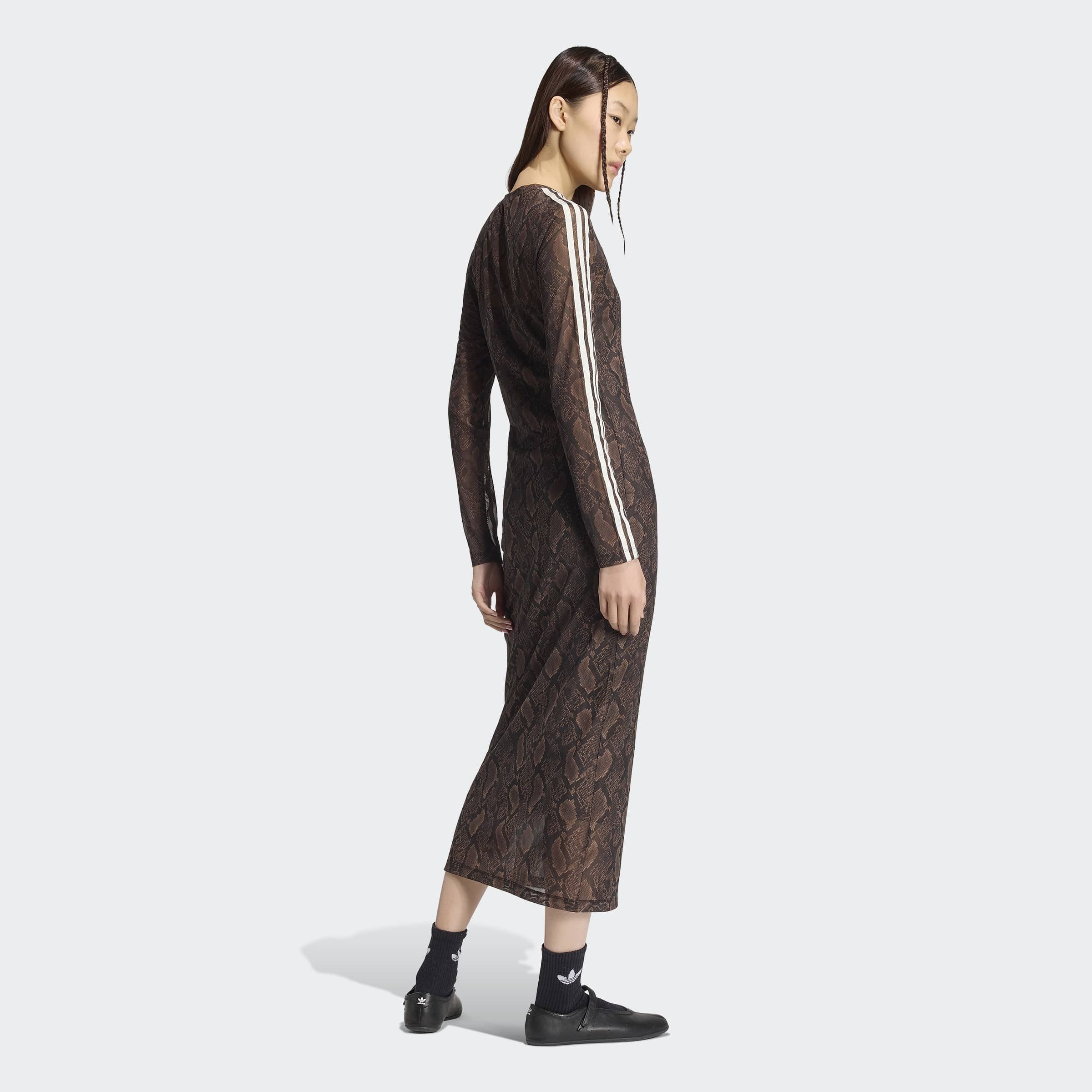 adidas Originals Maxikleid MAXI DRESS Ein schmal geschnittenes Maxikleid mit eleganter Silhouette