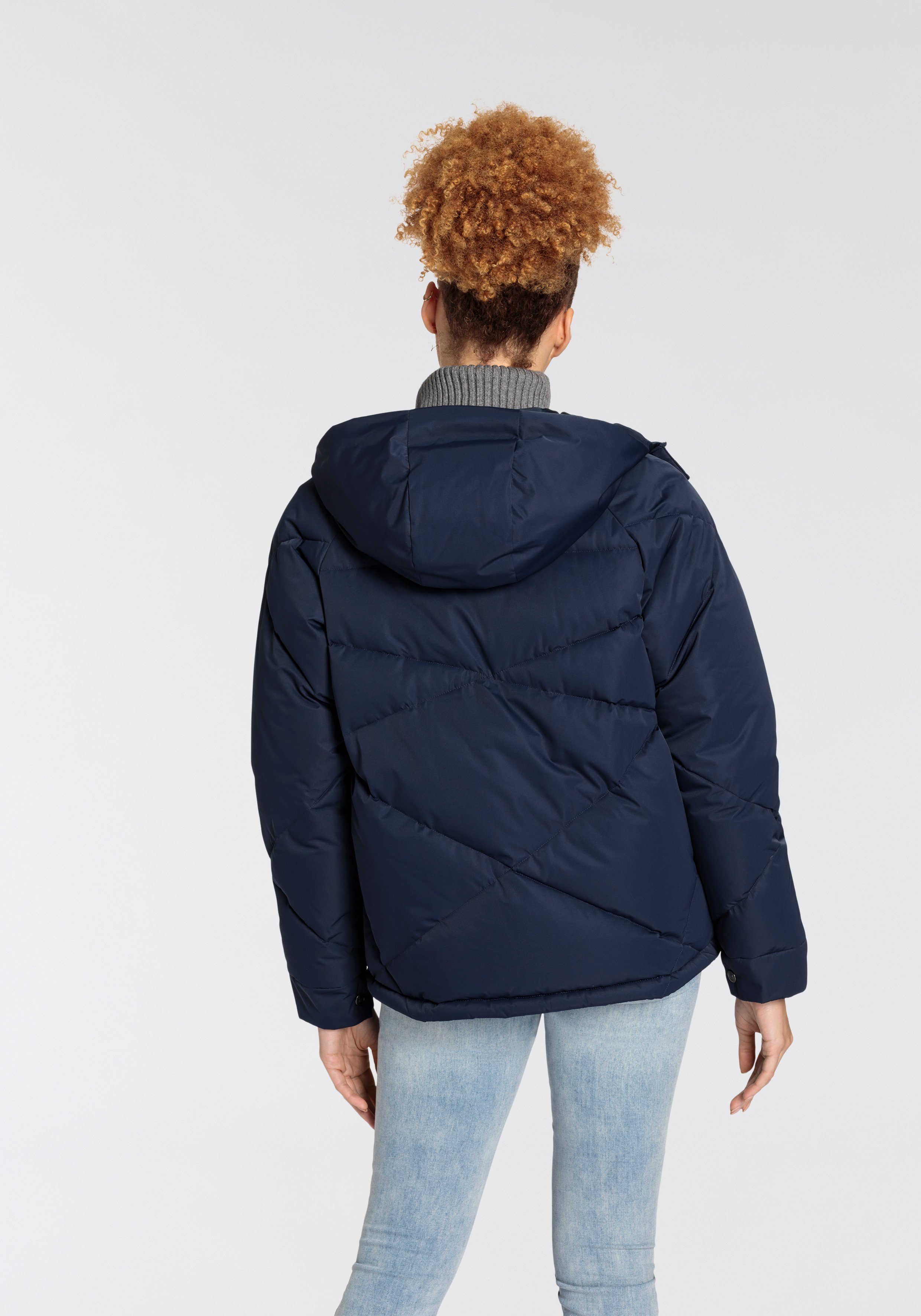 Navy Polarino im Oversize Fit Daunenjacke