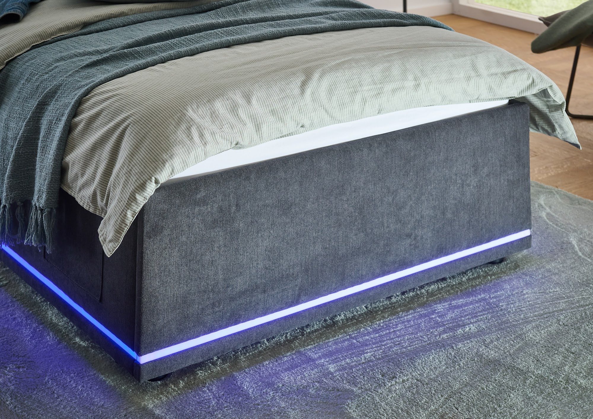 meise.möbel Kinderbett Circle, LED-Beleuchtung, USB-Anschluss, mit Betttaschen