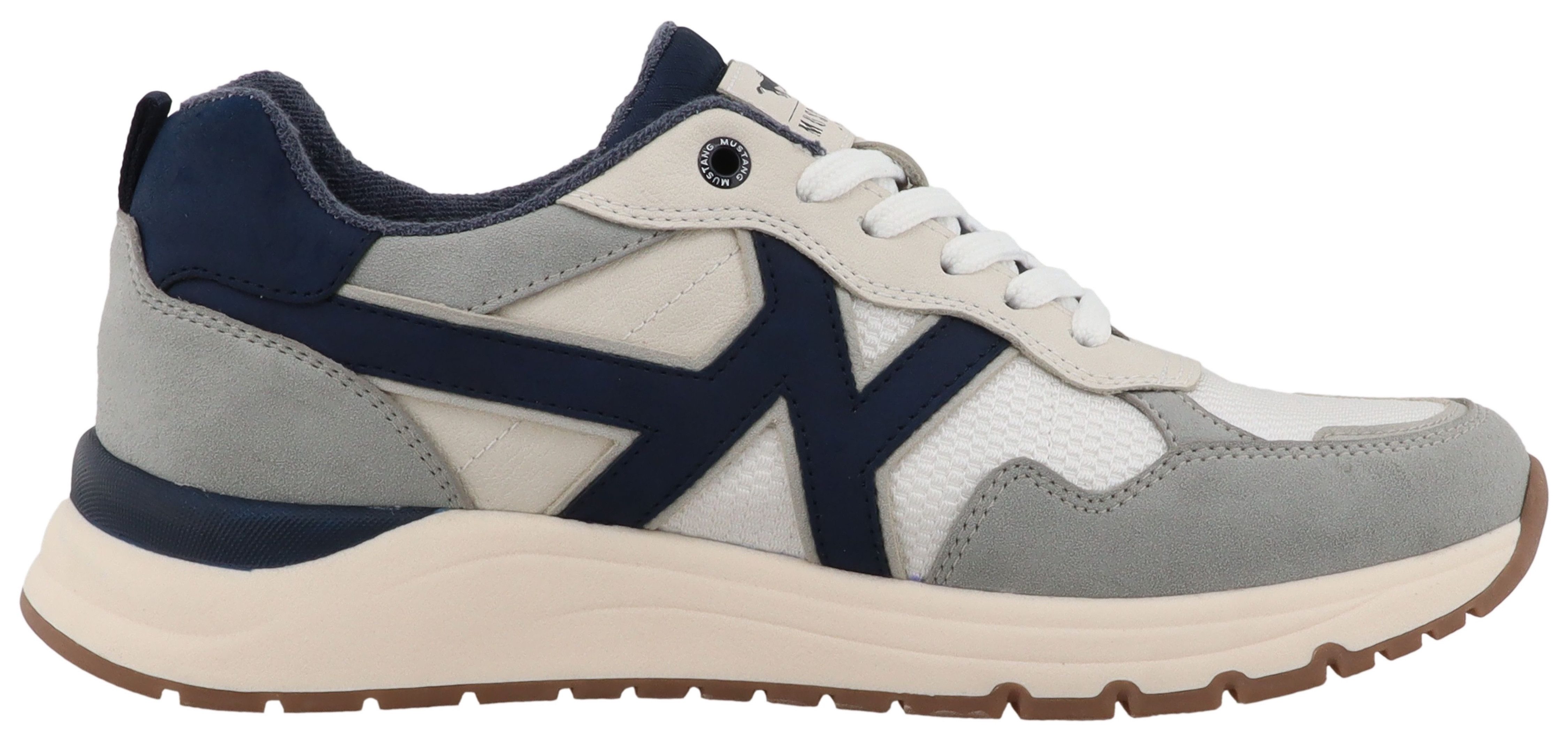 Mustang Shoes Giacinto Sneaker Freizeitschuh, Halbschuh, Schnürschuh im modischen Kontrast-Look – Bild 4 von 5