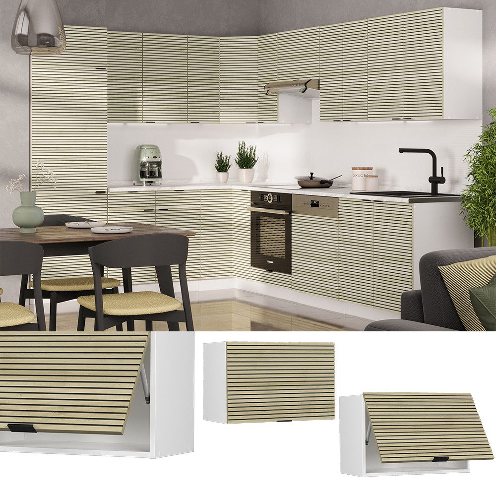 Vicco Hängeschrank Fame-Line, Eiche Paneel/Weiß, 60 günstig online kaufen
