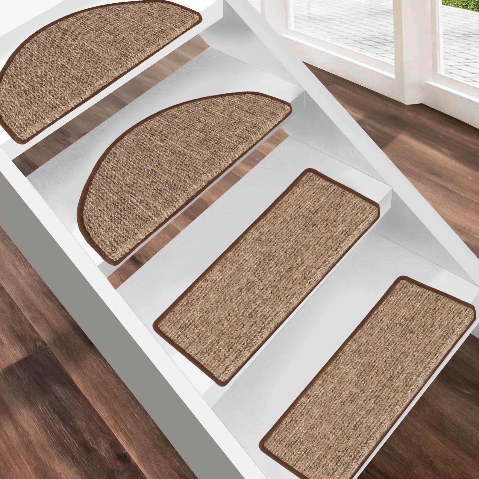 Kubus Stufenmatte Alfa, 23,5 x 65 cm, Halbrund oder Rechteckig, Halbrund