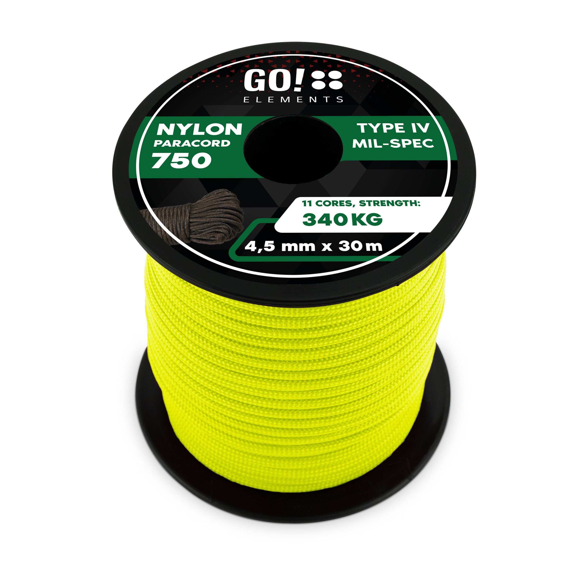 GO!elements Paracord 750 - 4,5mm Seil