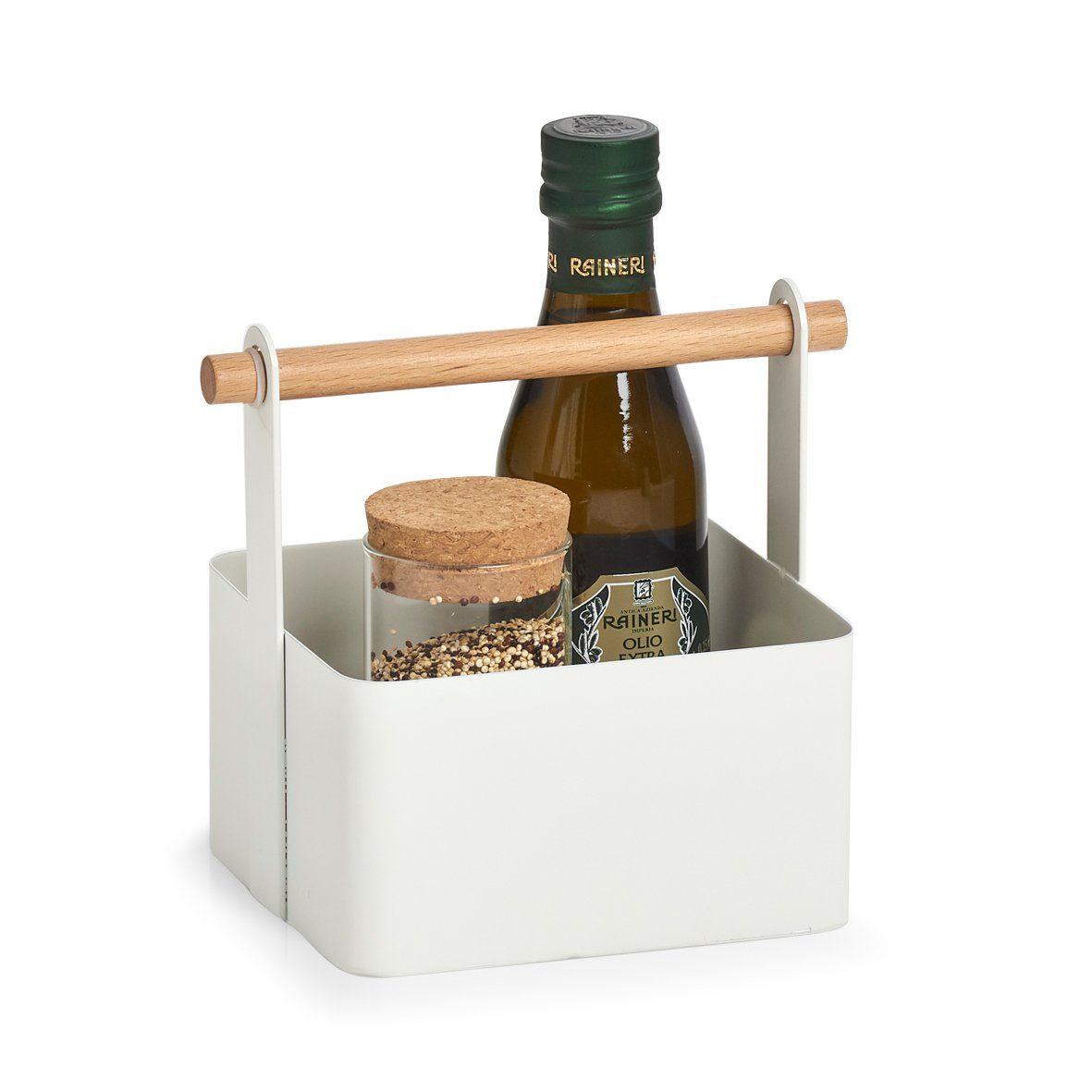 Zeller Present Allzweckkorb (1 St), Metall/Holz, im Scandi Design