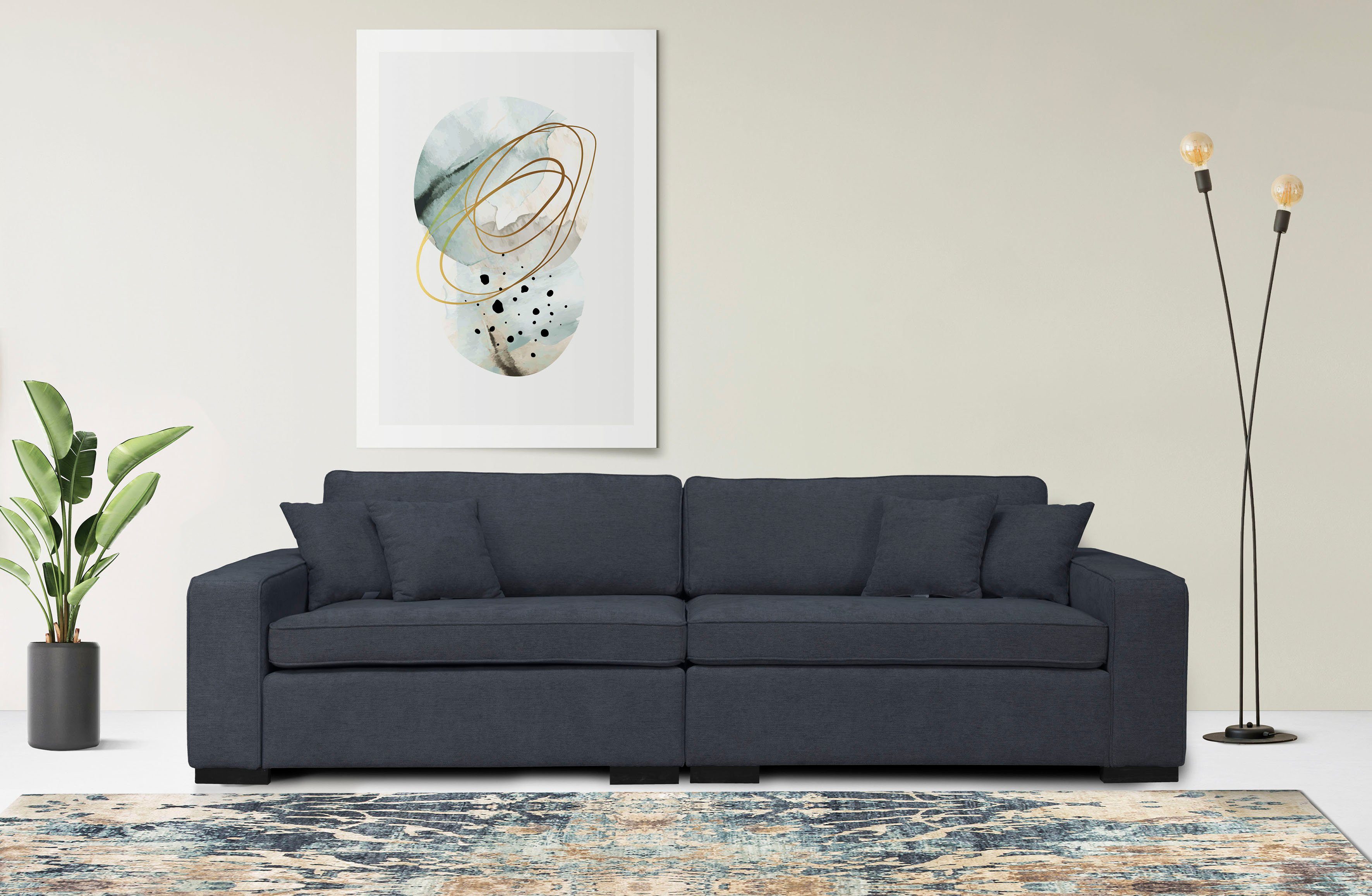 Home affaire 2-Sitzer Skara, Lounge-Sofa mit Federkernpolsterung, in vielen Bezugsvarianten