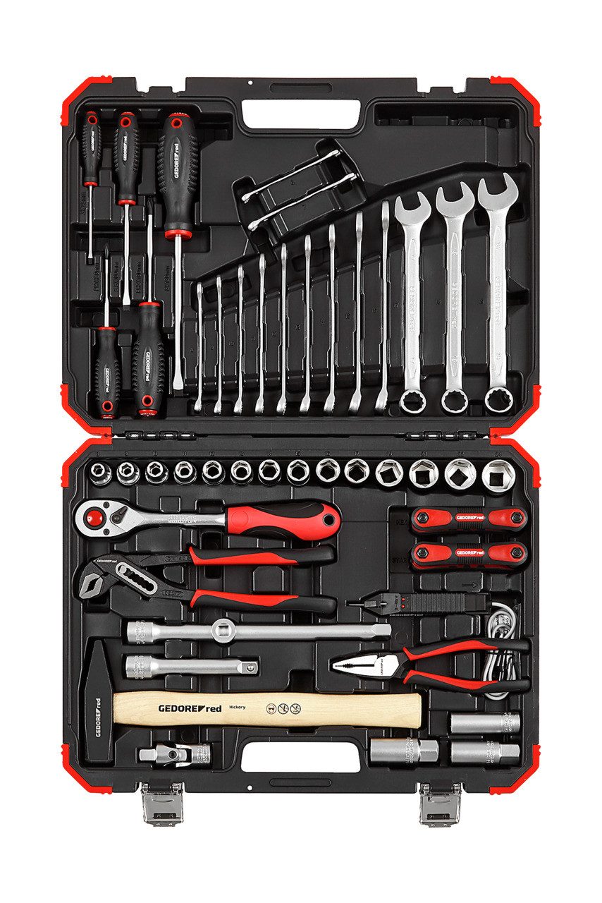 Gedore Red Steckschlüssel R69003061 Steckschlüssel-Satz 1/2" 61-teilig Auto-Universal