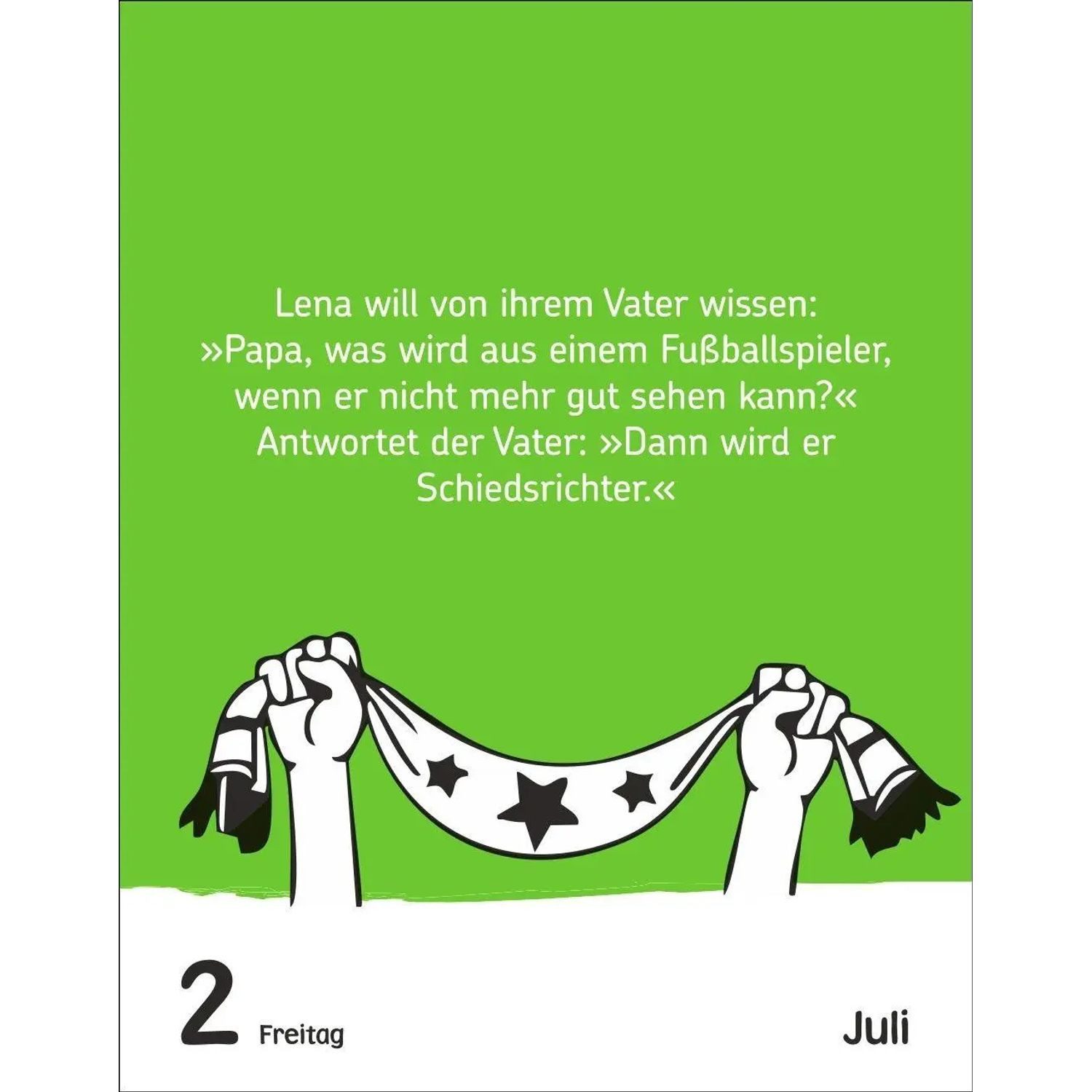 Harenberg Kalender Verlag Wandkalender Fußballspaß für Kids Tagesabreißkalender 2027 - Witze, lustige...