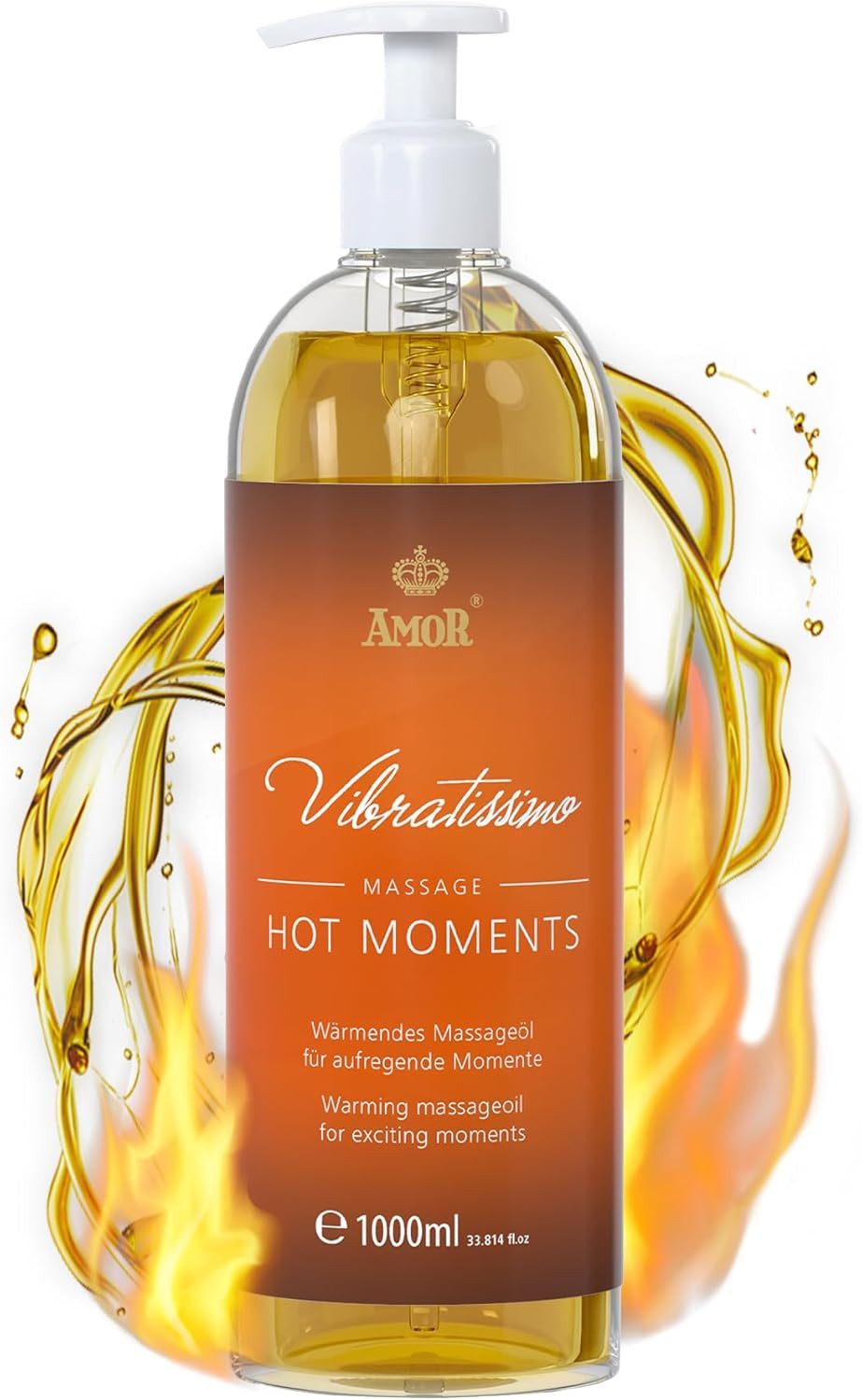 Vibratissimo Massageöl Hot Moments, wärmendes, pflegendes Massageöl