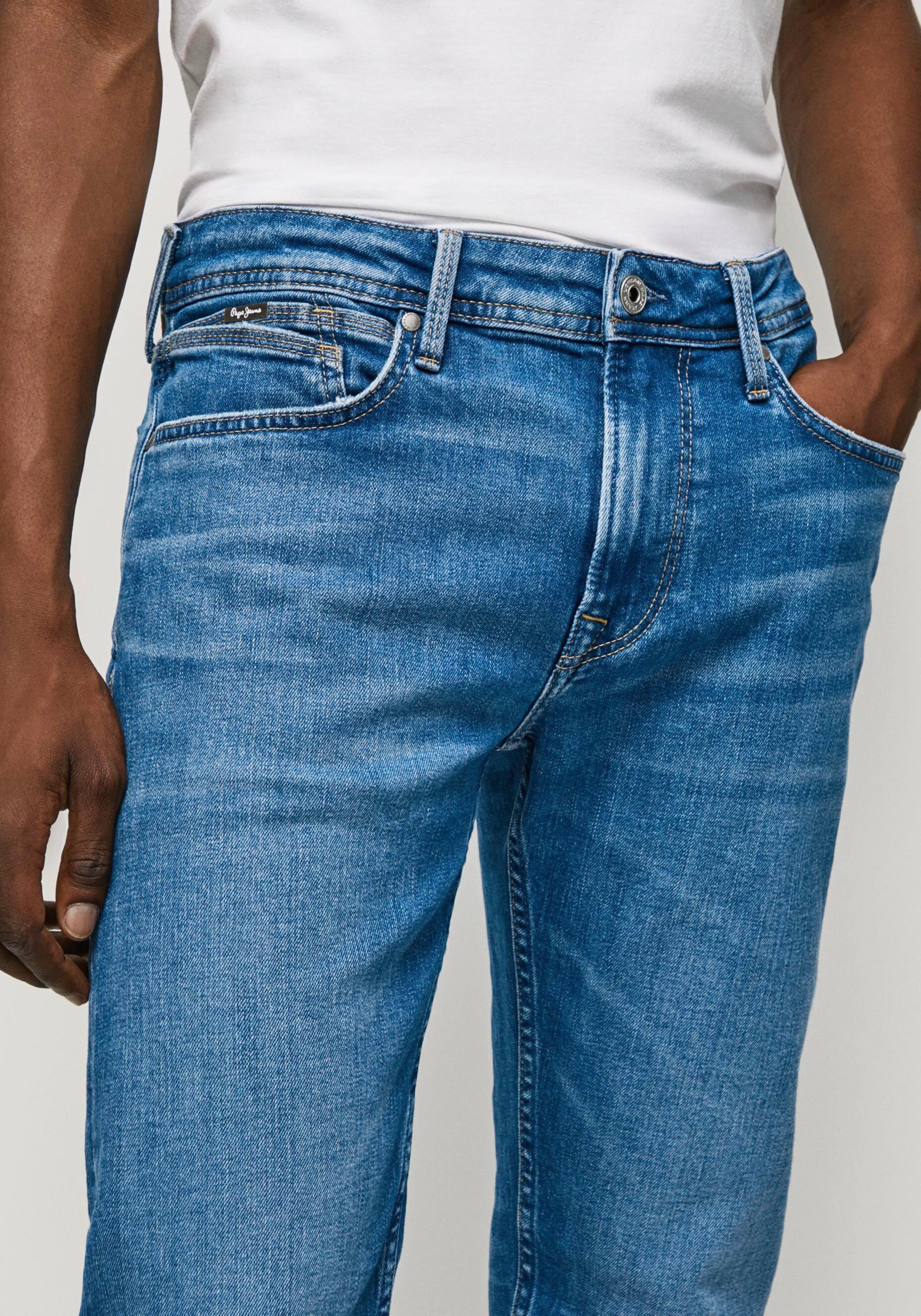 used REGULAR Jeans Slim-fit-Jeans blue Pepe HATCH
