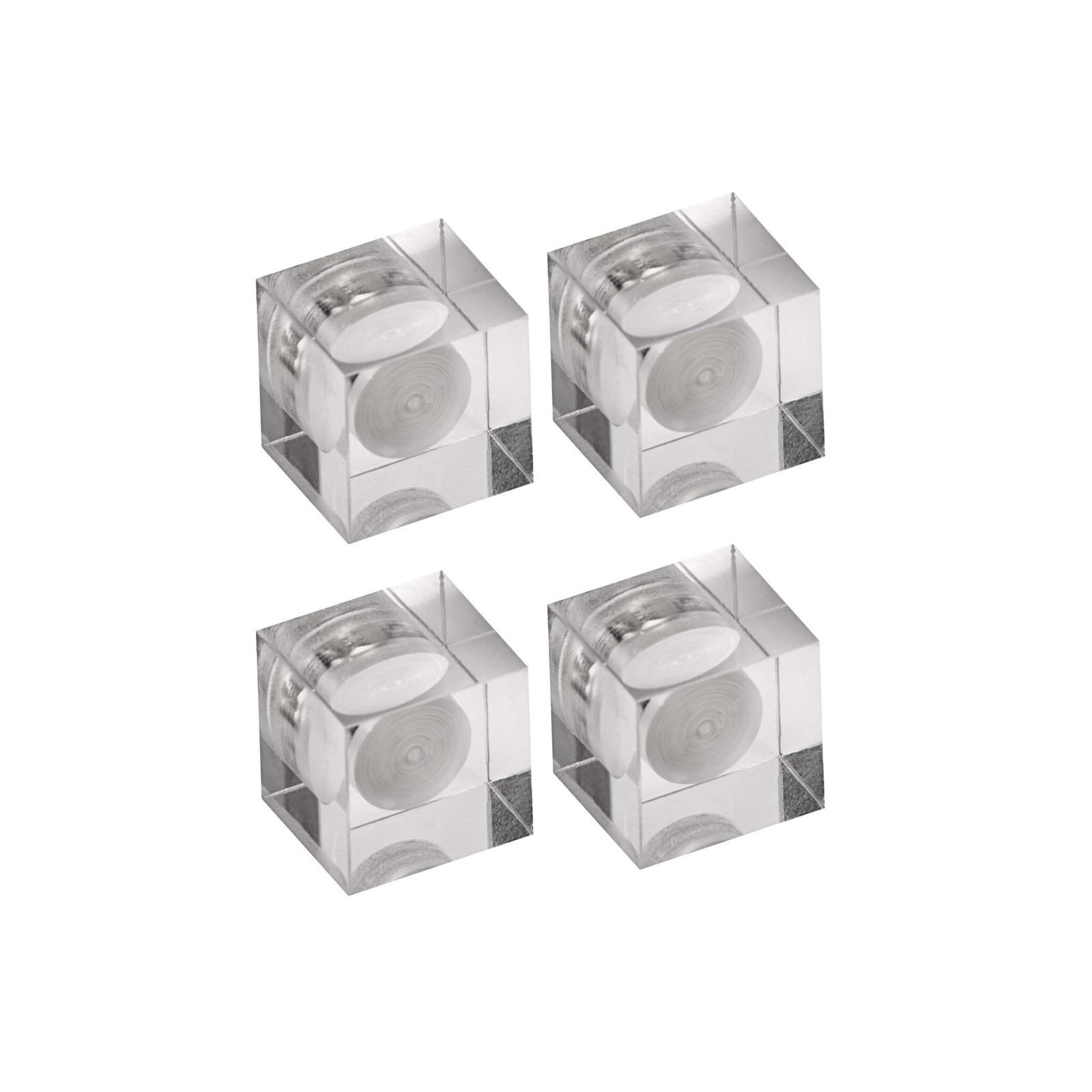 MAUL Magnet Neodym-Würfelmagnet Acryl, 15x15x15 mm, 1,5 kg, 4 St.
