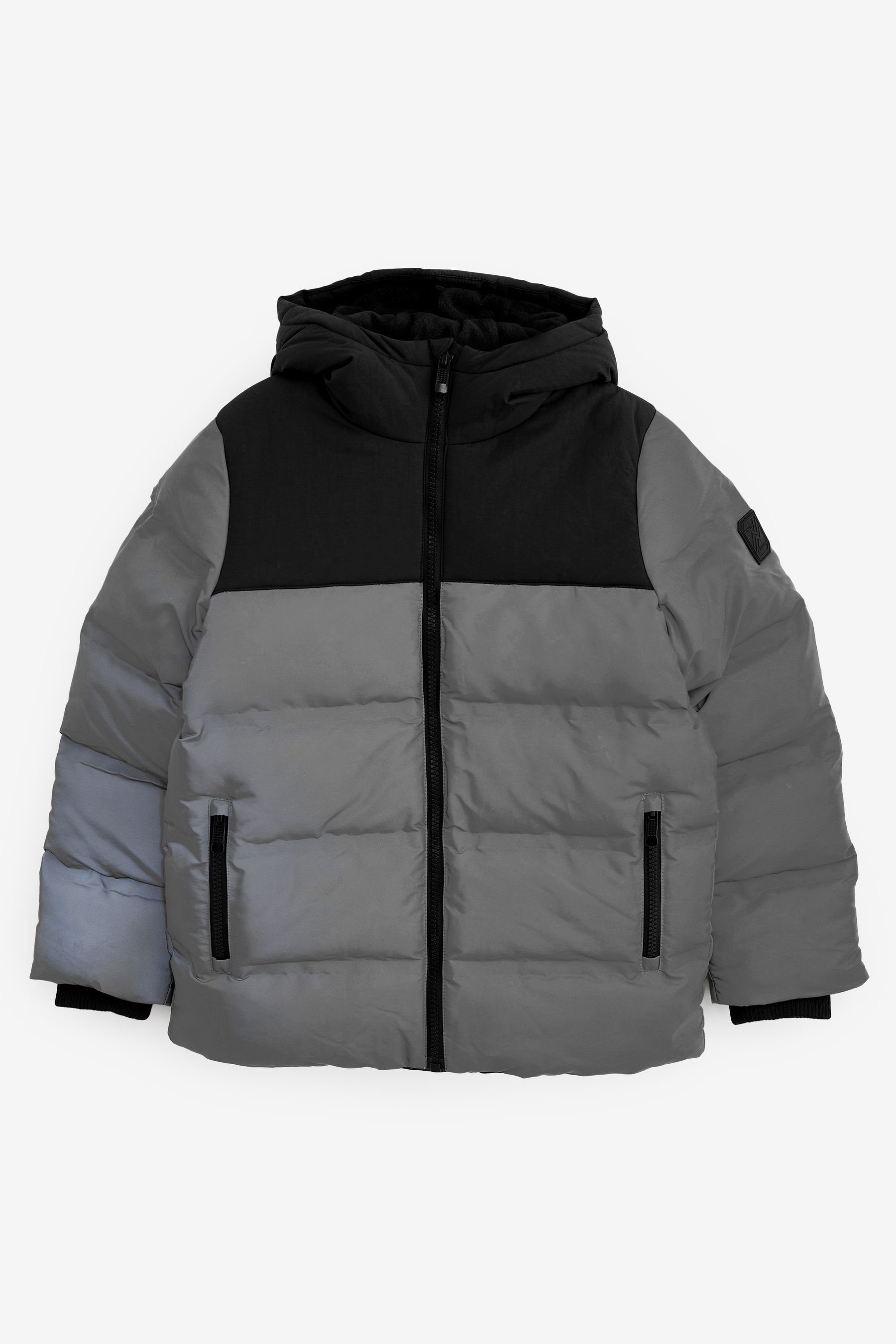 Next Steppjacke Wattierter Steppmantel (1-St) Silver Reflective