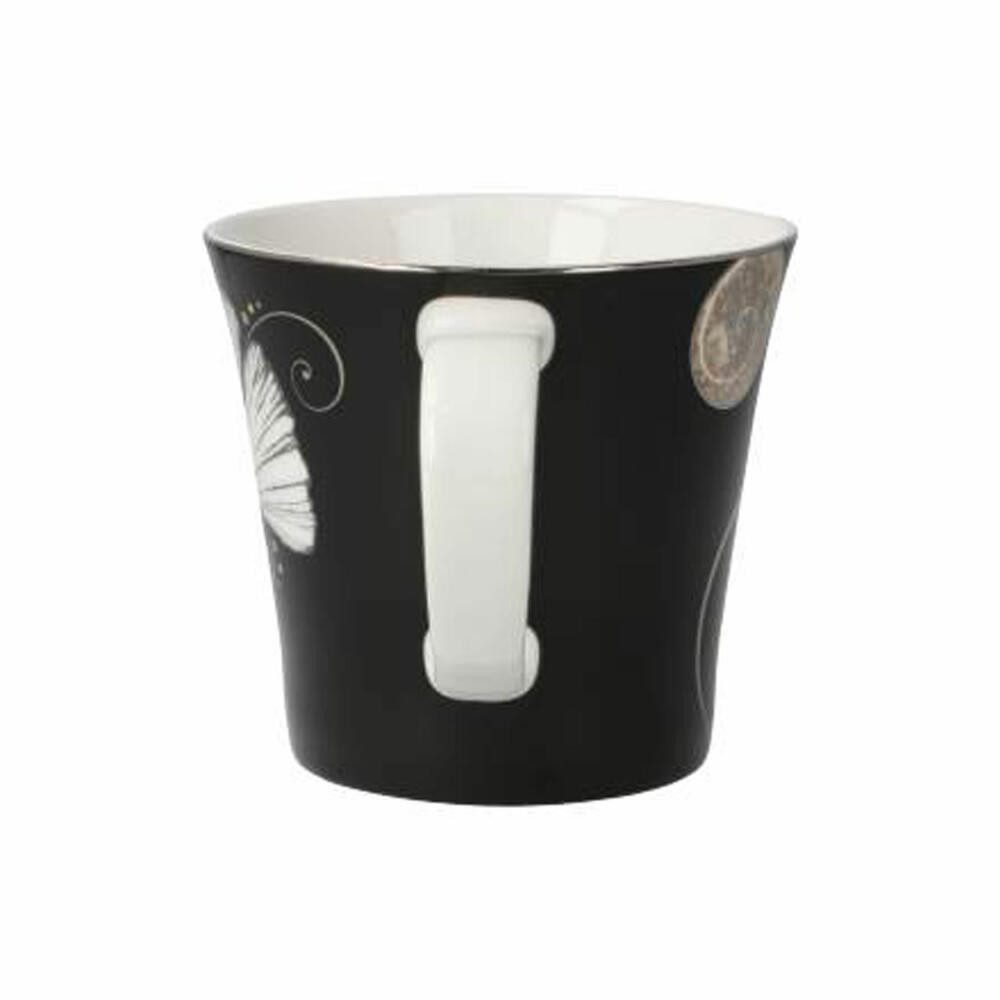 Goebel Tasse Ginkgo Schwarz, Fine Bone China