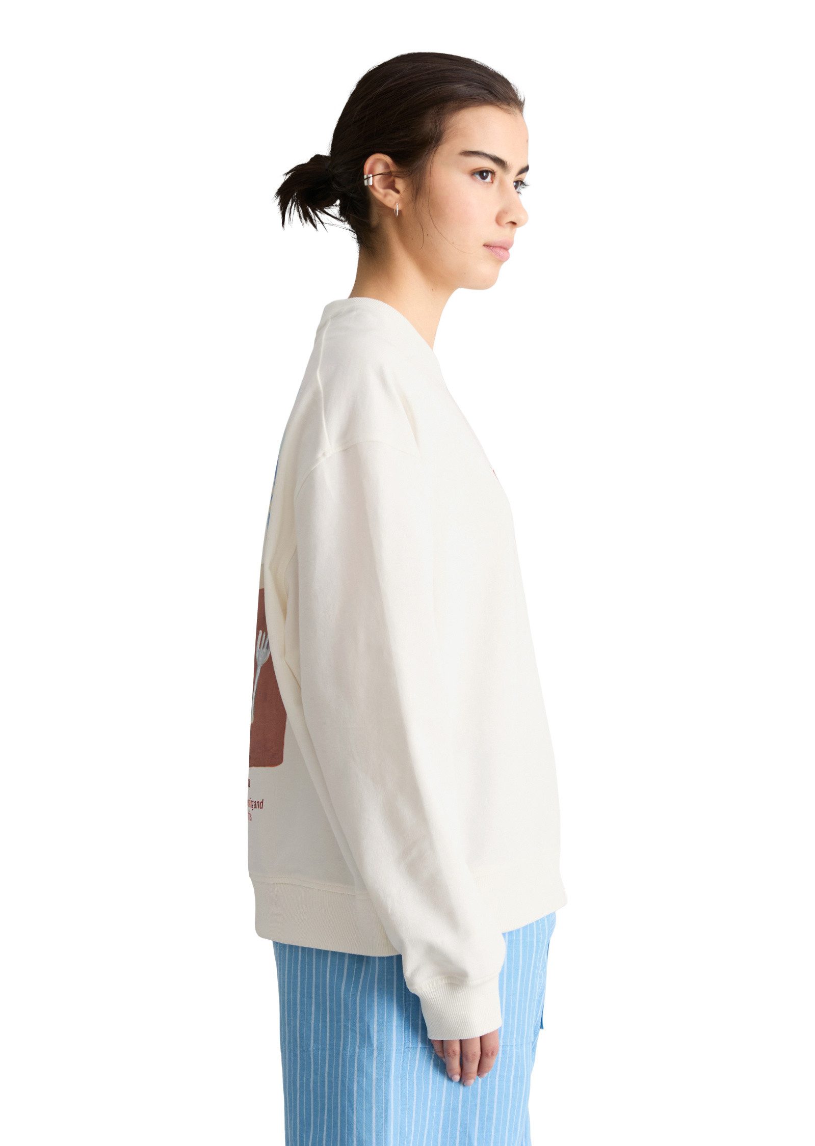 Marc O'Polo DENIM Sweatshirt mit markantem Rückenprint