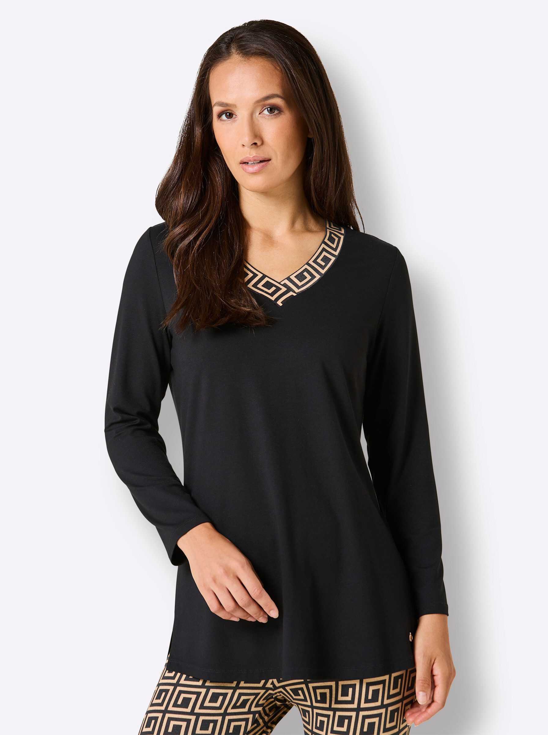 creation L T-Shirt Modal-Longshirt Langarm – Bild 3 von 5