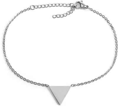 styleBREAKER Armkette (1-tlg), Edelstahl Armkette mit Dreieck