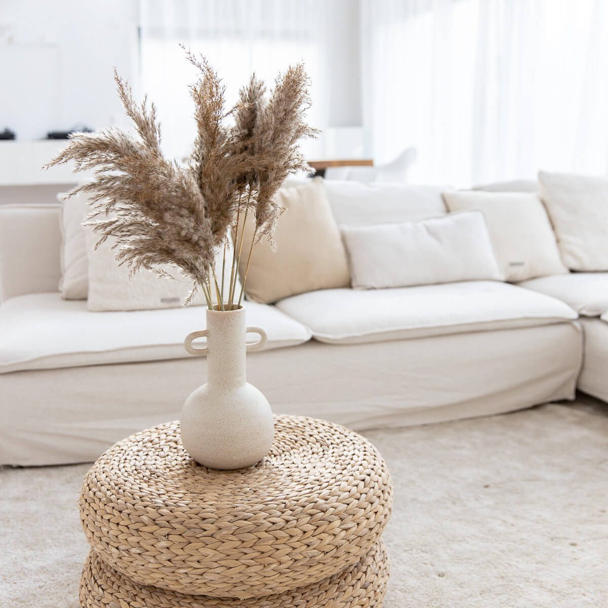Trockenblume Pampasgras Shorty Pampasgras, LYKKE & You, Naturbelassen und g günstig online kaufen