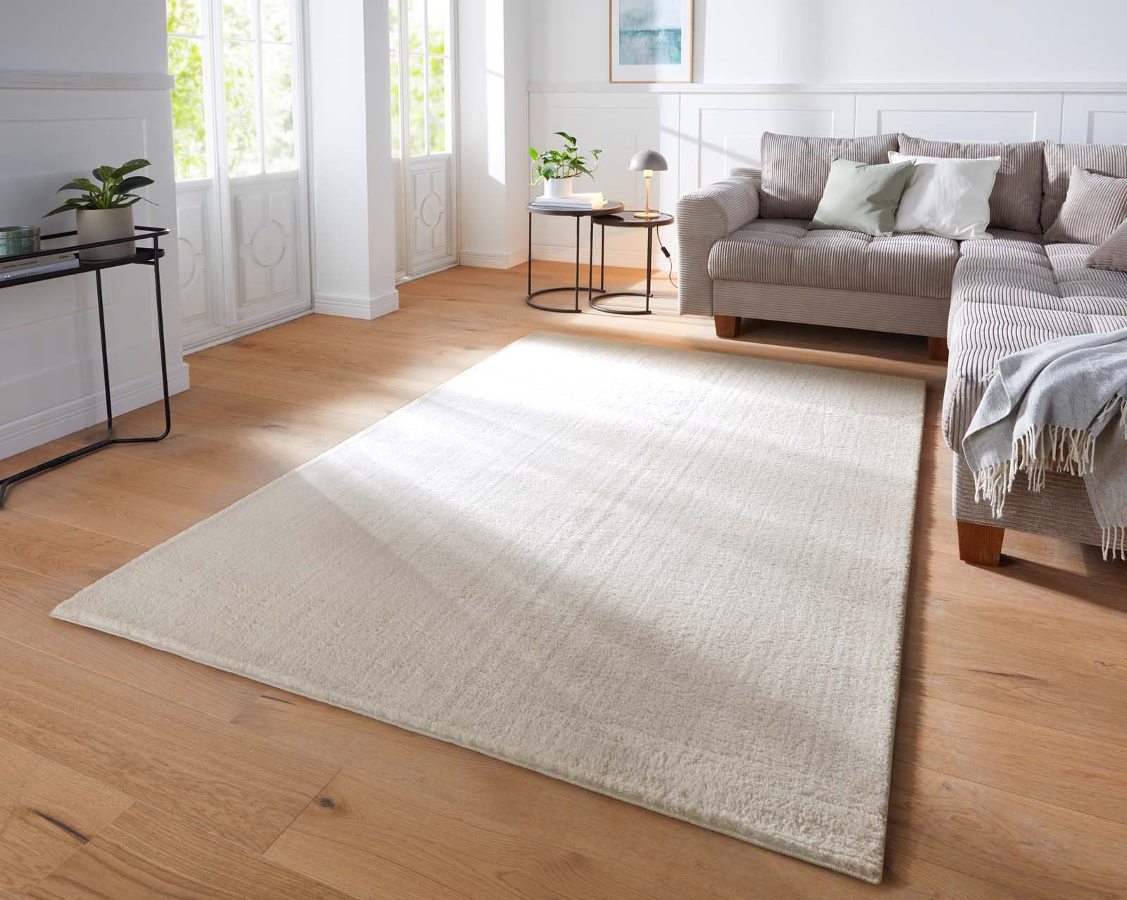 Teppich Supersoft Kurzflorteppich Fiona Uni