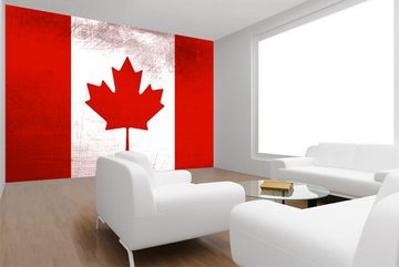WandbilderXXL Fototapete Kanada, glatt, Länderflaggen, Vliestapete, hochwertiger Digitaldruck, in verschiedenen Größen