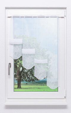 Panneaux Kelchblüten, Plauener Spitze®, (1 St), transparent, HxB 95x48cm
