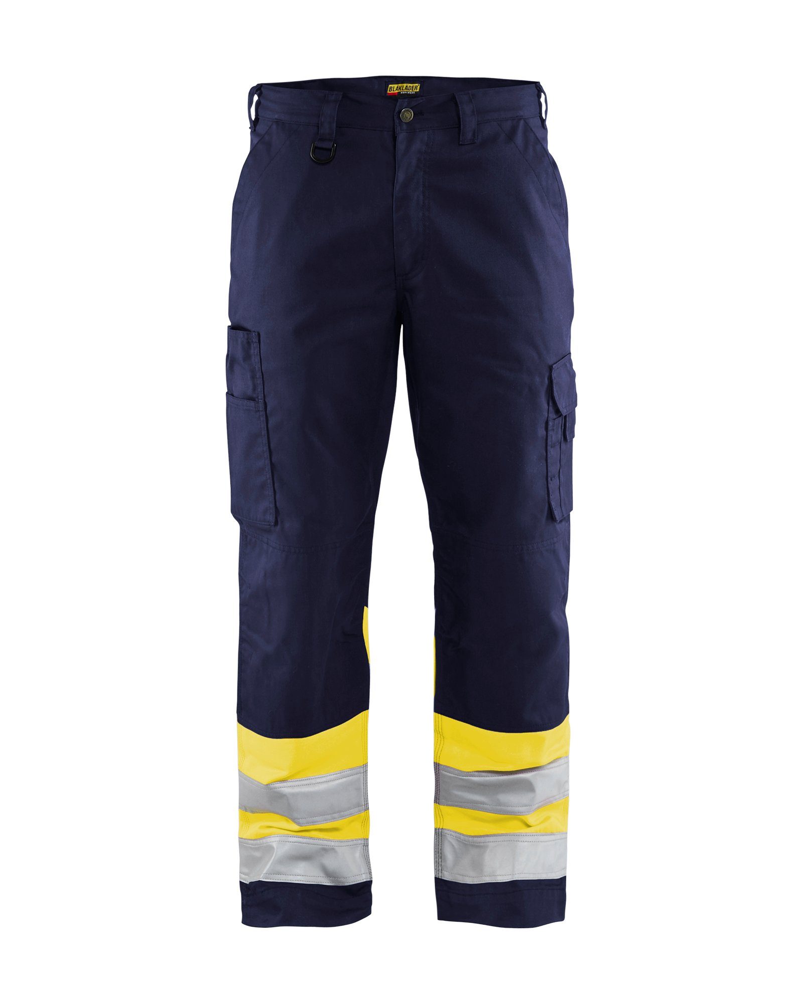 BLÅKLADER Arbeitsbundhose High Vis Arbeitshose (1-tlg) marineblau/gelb