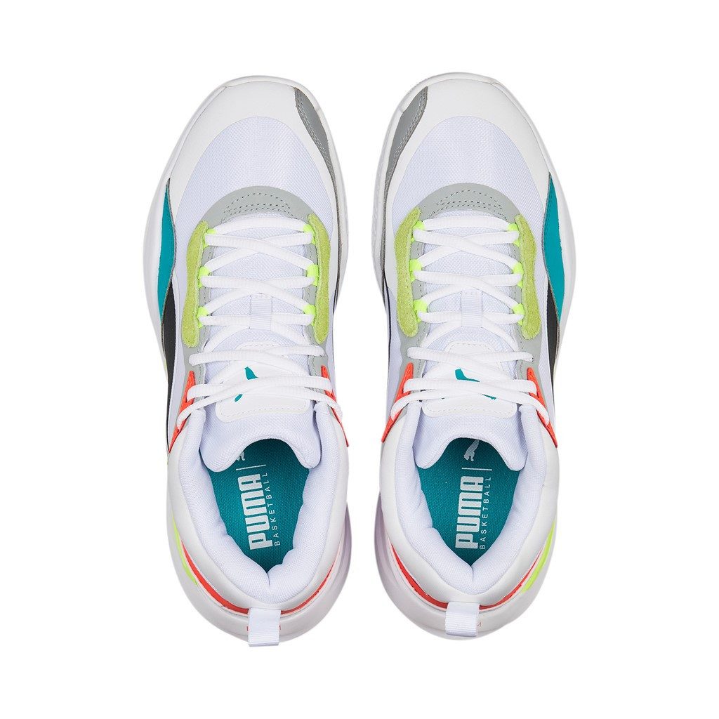 PUMA Hallen-Indoorschuhe Playmaker Pro weiss/bunt Herren Badmintonschuh