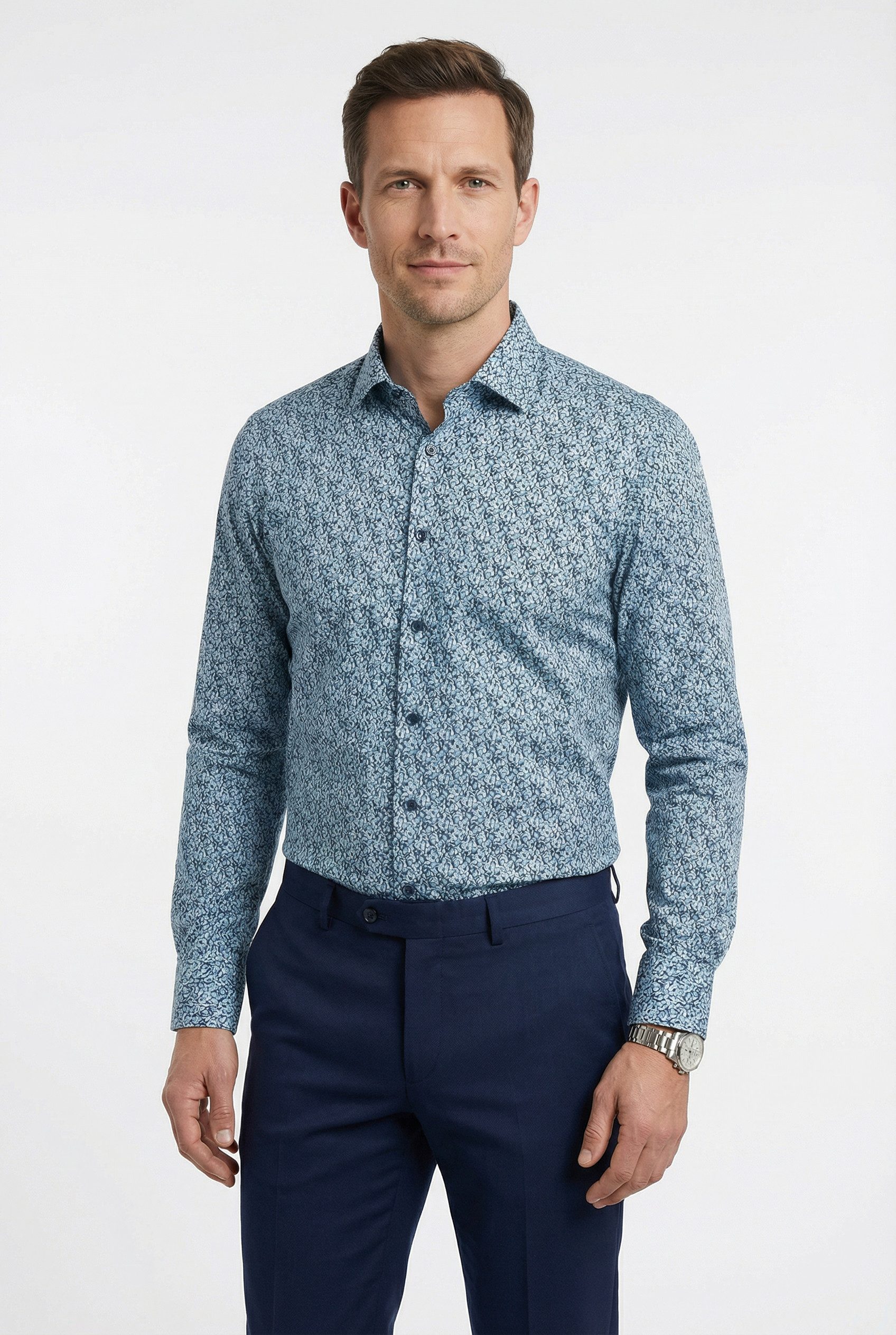 OLYMP Langarmhemd Luxor New Kentkragen, comfort fit