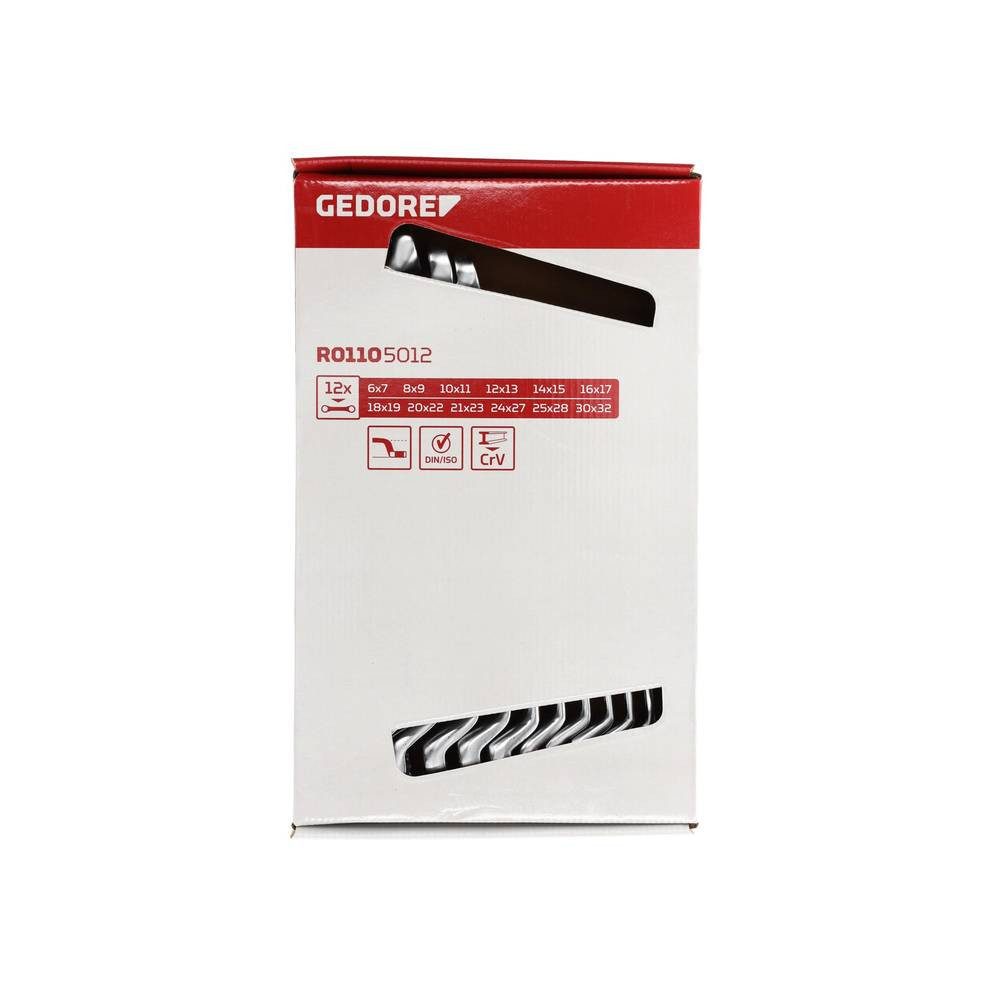 Gedore Red Ringschlüssel Doppelringschlüssel-Satz SW 6 - 32 mm 12-teilig 3300928