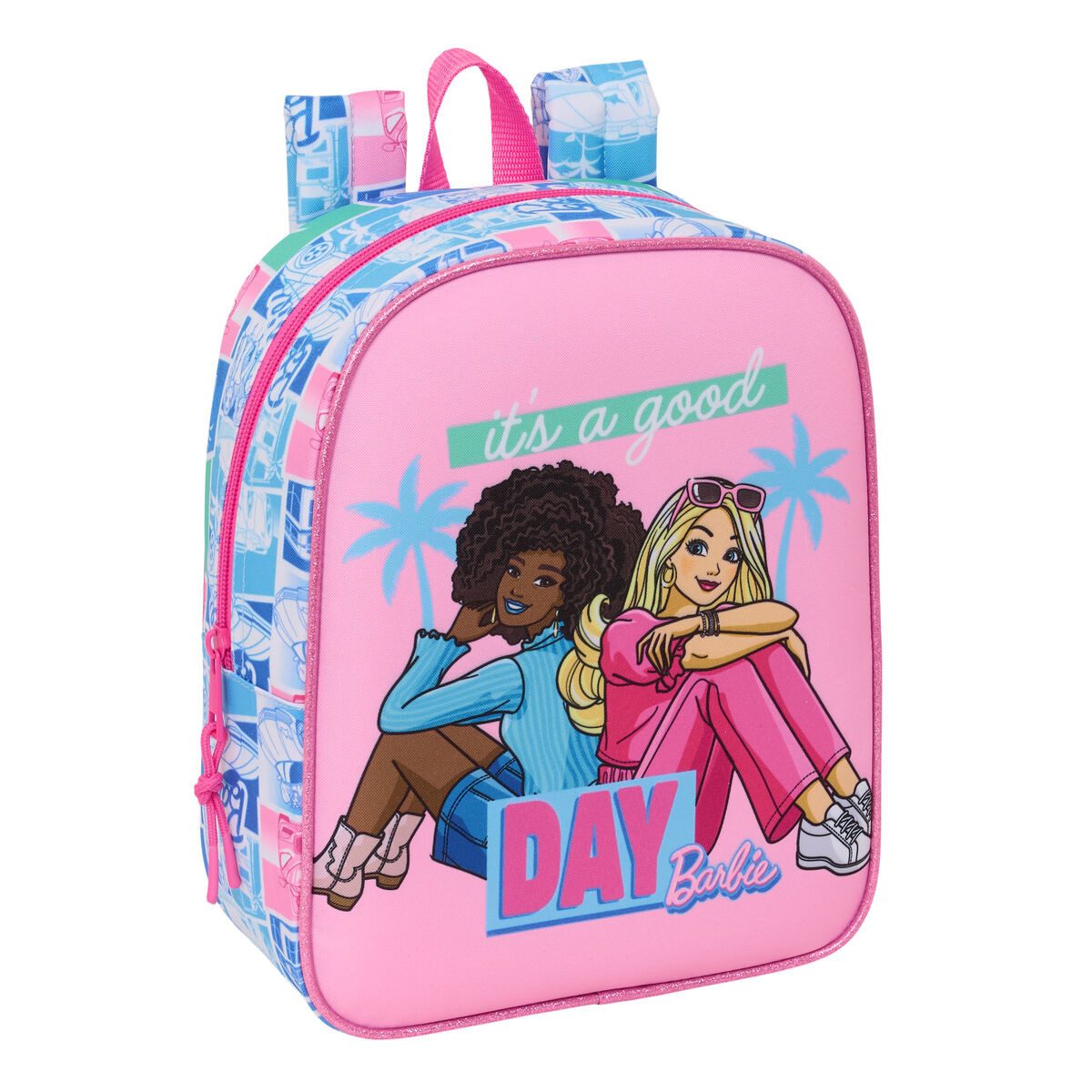 Barbie Kinderrucksack Kinder-Rucksack Kinderrucksack Rucksack Barbie Bunt 22x27x10 cm
