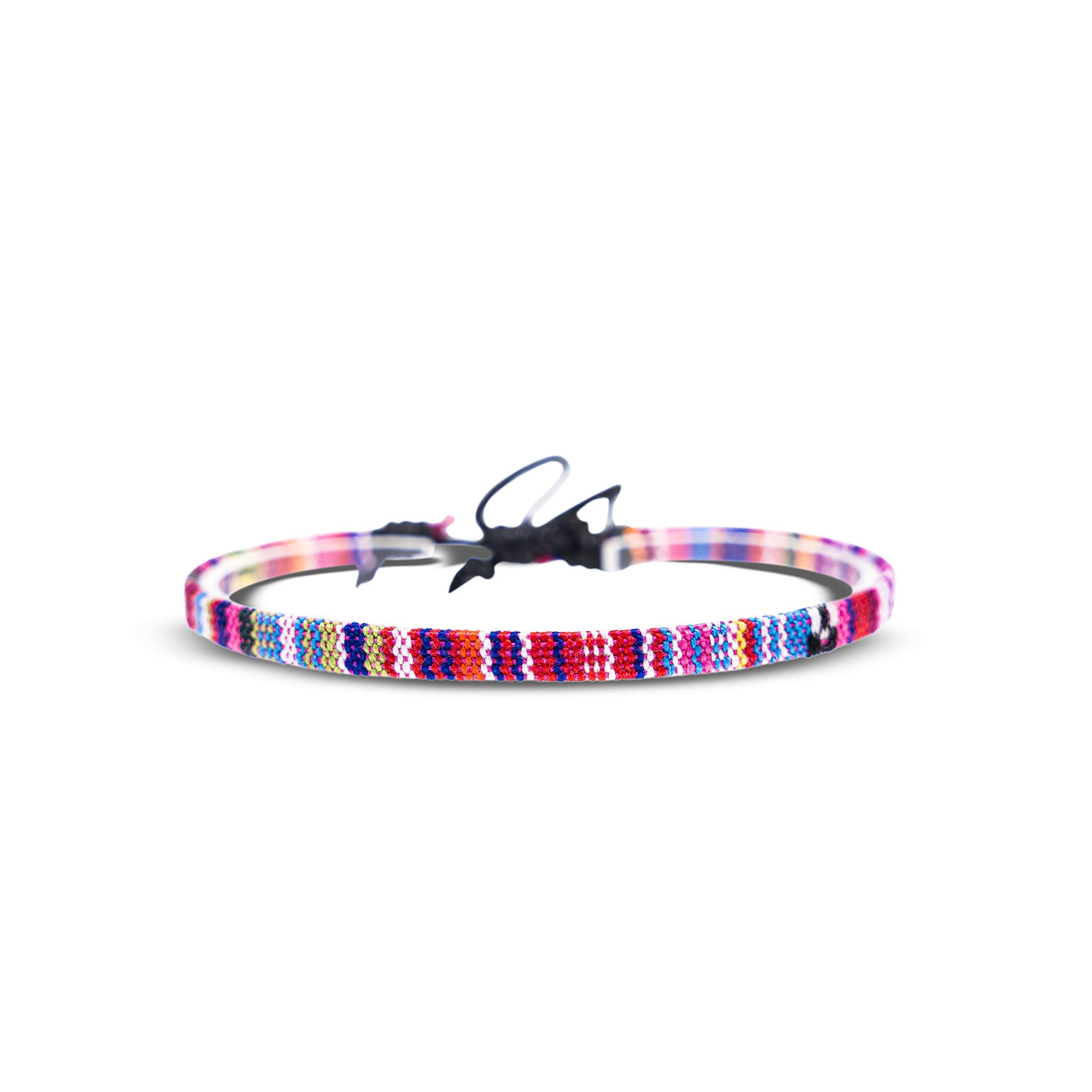 Made by Nami Freundschaftsarmband Boho Surfer Strand Festival Accessoires, Ethno Hippie Style 100% Wasserfest Verstellbar