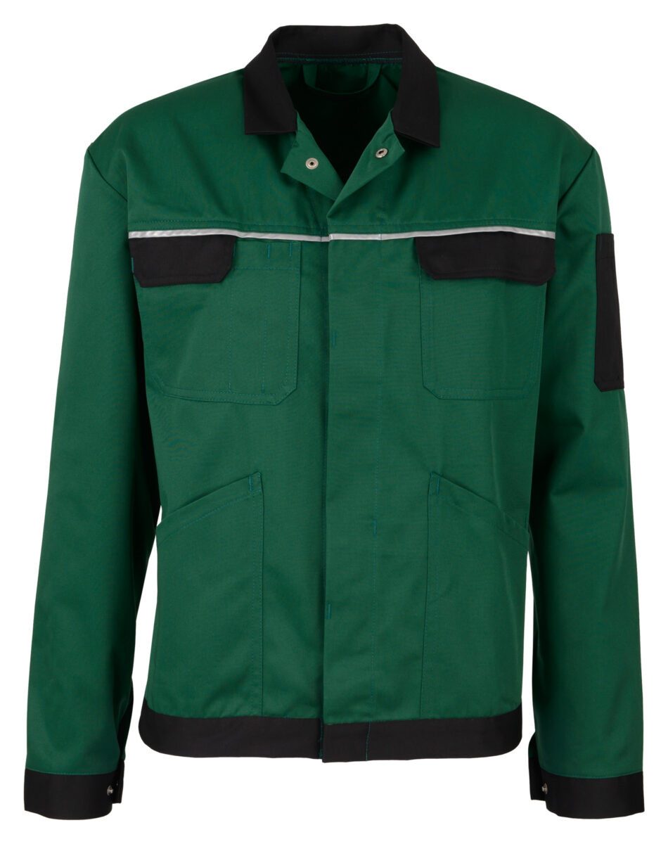 BEB Arbeitsjacke beb HANDWERK Herren Bundjacke CLASSIC Polyestermix Grün/Schwarz