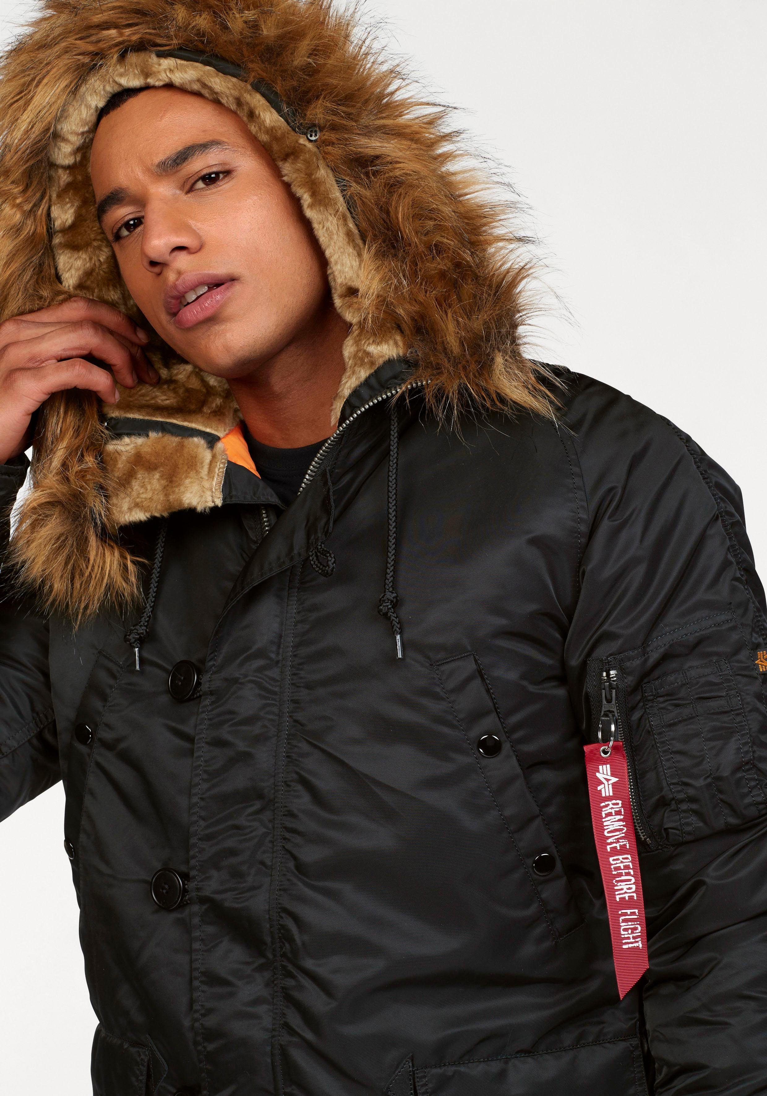 Alpha Industries Parka N3B VF 59 mit abnehmbarem Kunstfellkragen