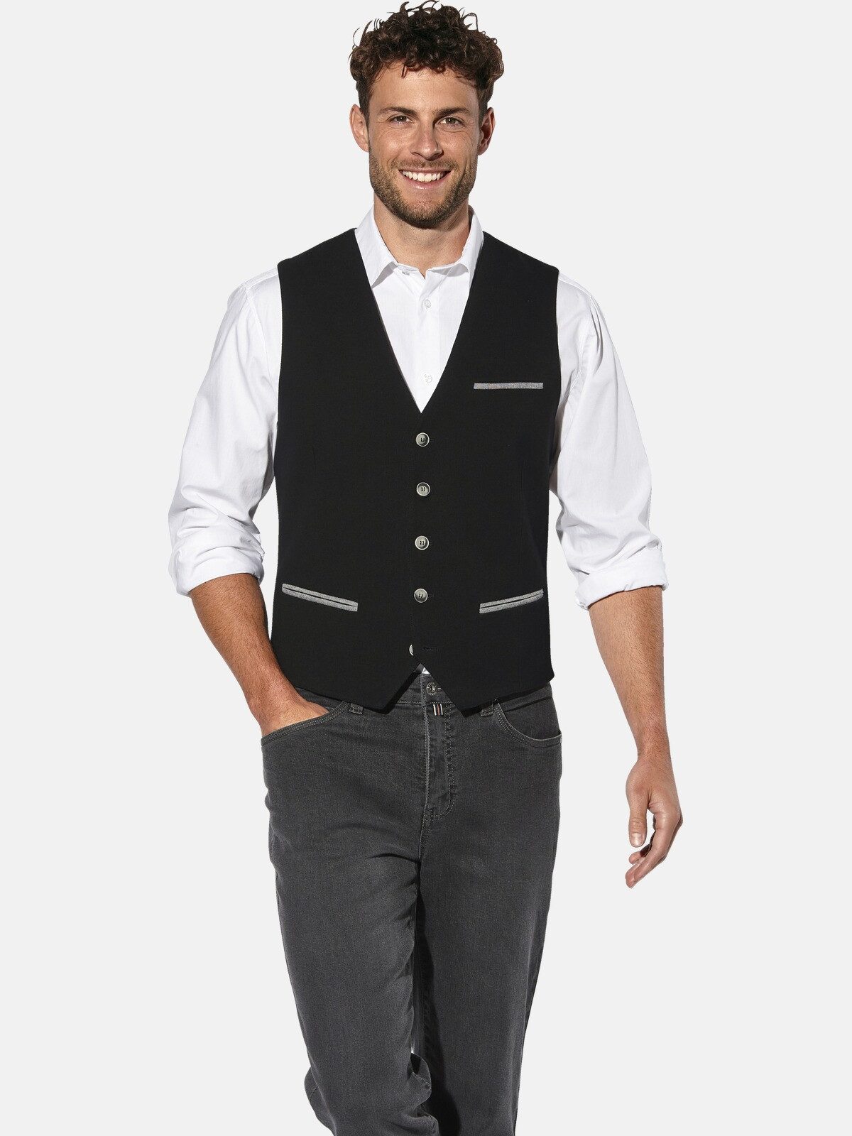 Babista Anzugweste MASTORINI mit kontrastfarbenen Taschen günstig online kaufen