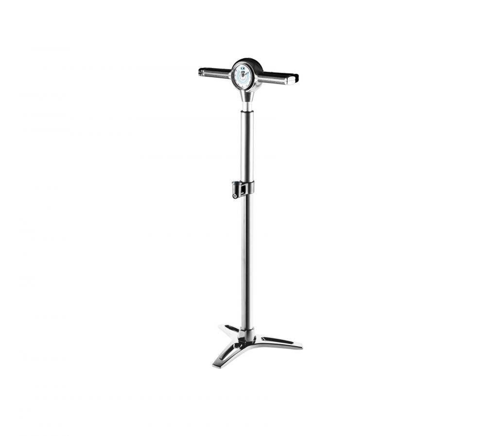 crankbrothers Fahrradbeleuchtung Crankbrothers Klic Standpumpe analoges Manometer silber