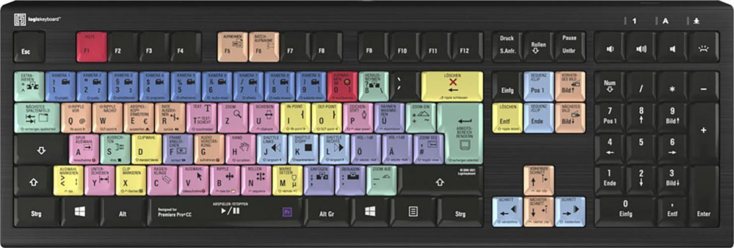 Logickeyboard Adobe Premiere Pro CC Astra 2 DE (PC) Tastatur